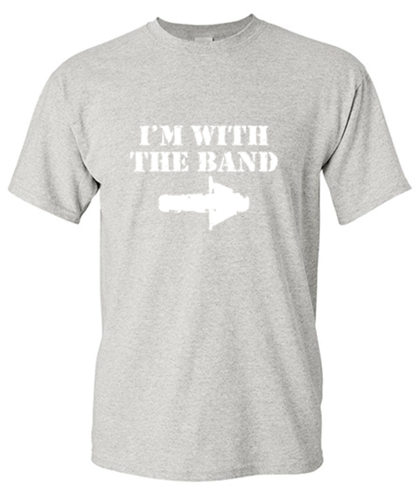 Funny T-Shirts design "I'm With The Band T-Shirt - Youth"