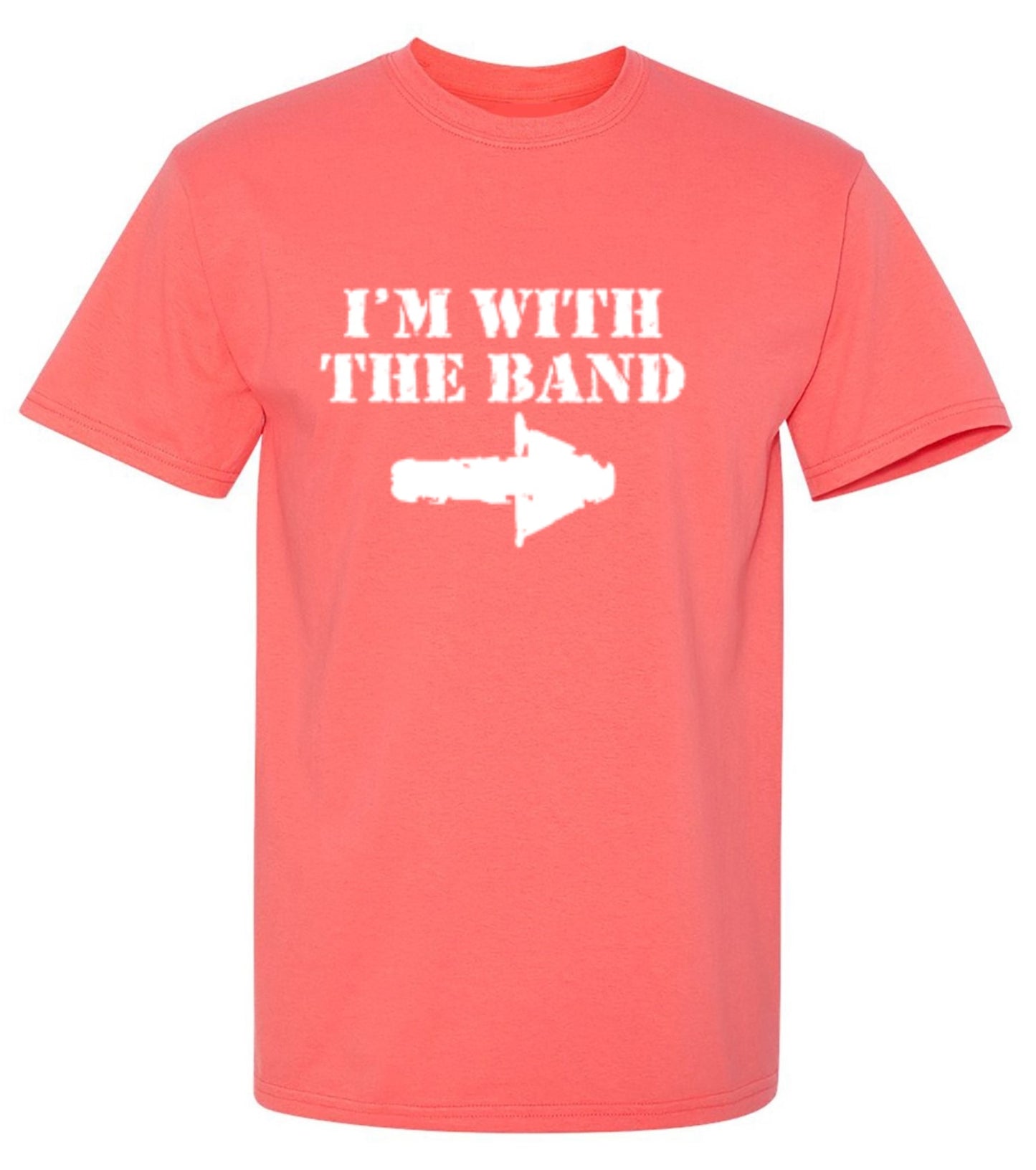 Funny T-Shirts design "I'm With The Band T-Shirt - Youth"