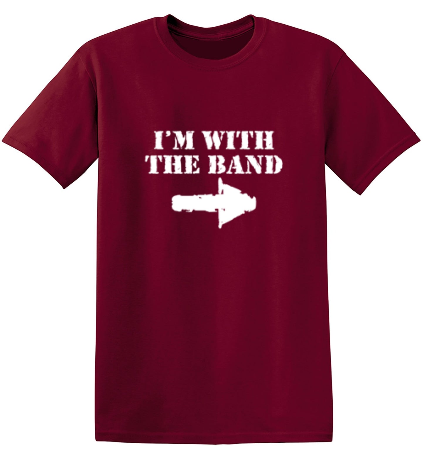 Funny T-Shirts design "I'm With The Band T-Shirt - Youth"