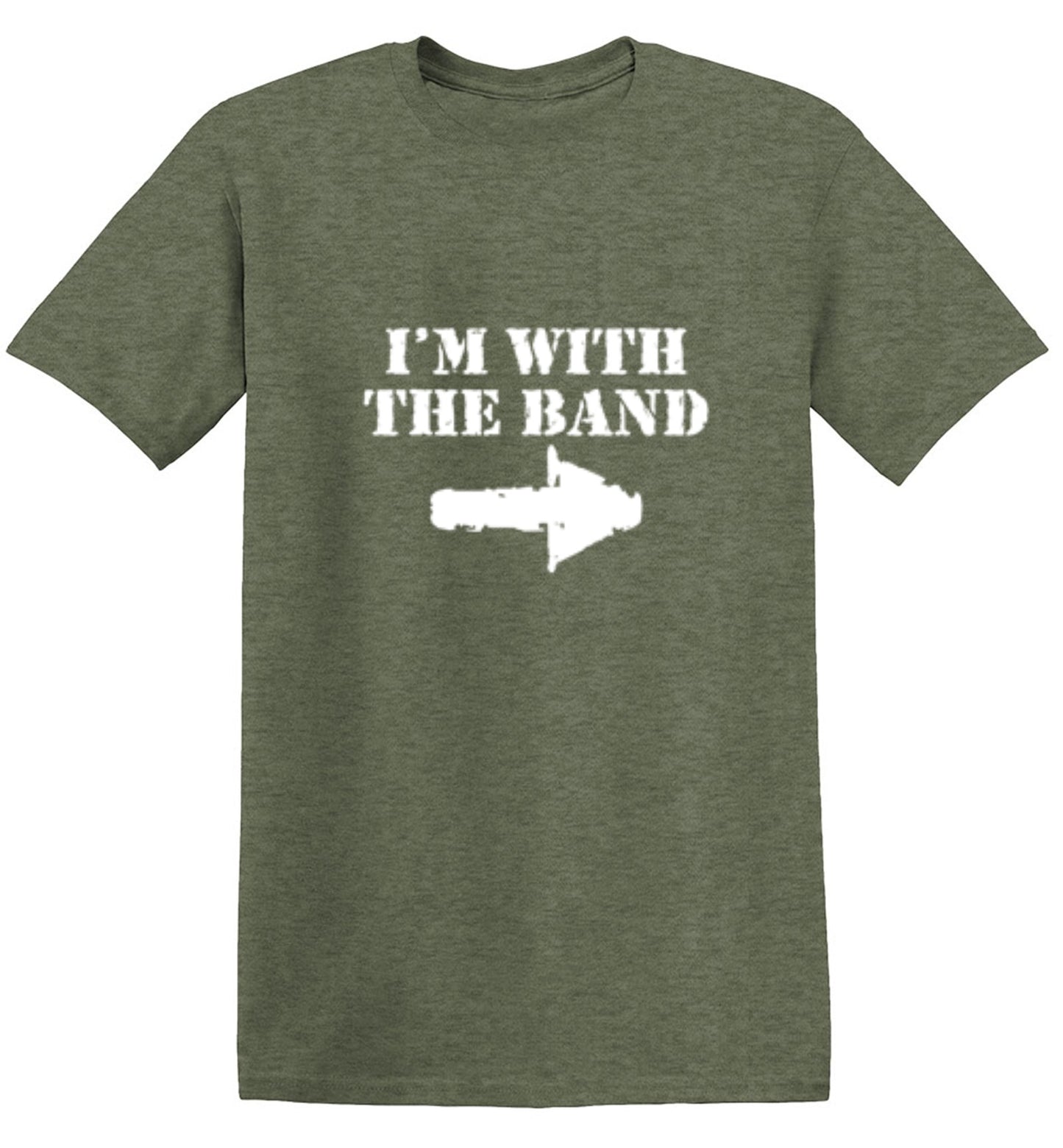 Funny T-Shirts design "I'm With The Band T-Shirt - Youth"