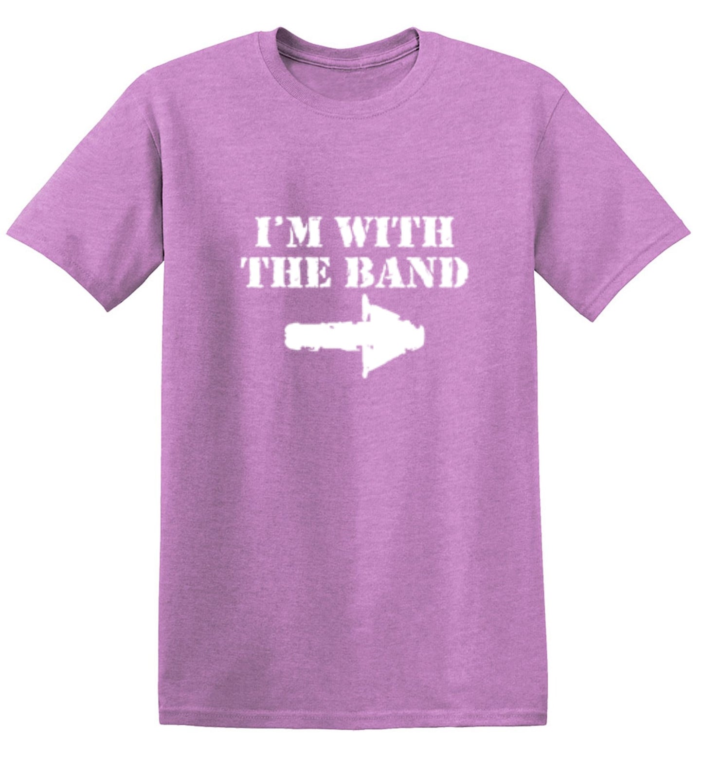 Funny T-Shirts design "I'm With The Band T-Shirt - Youth"