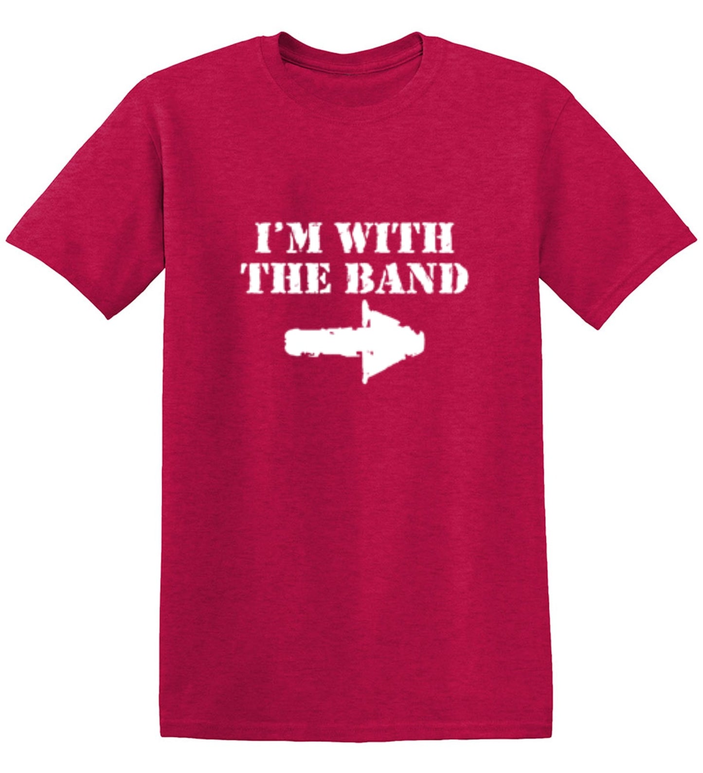 Funny T-Shirts design "I'm With The Band T-Shirt - Youth"