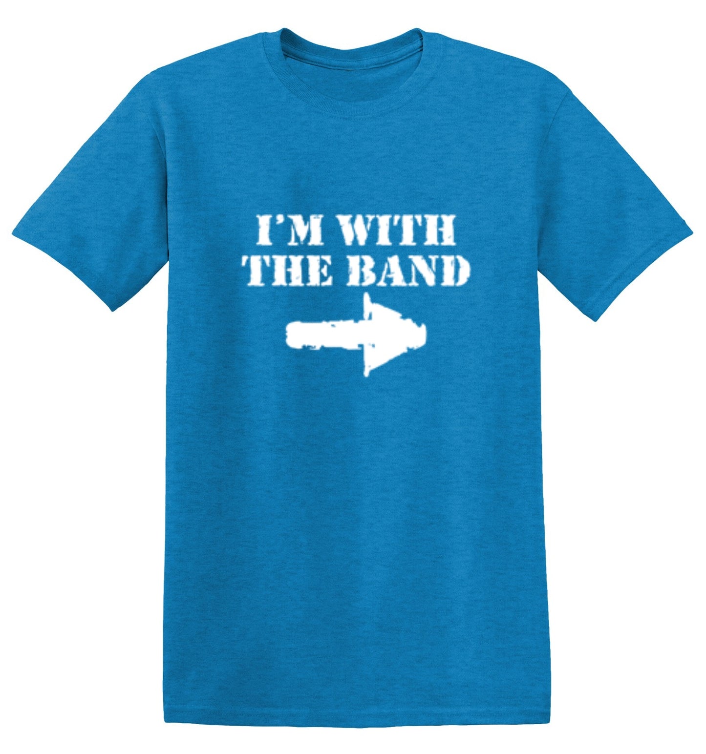 Funny T-Shirts design "I'm With The Band T-Shirt - Youth"