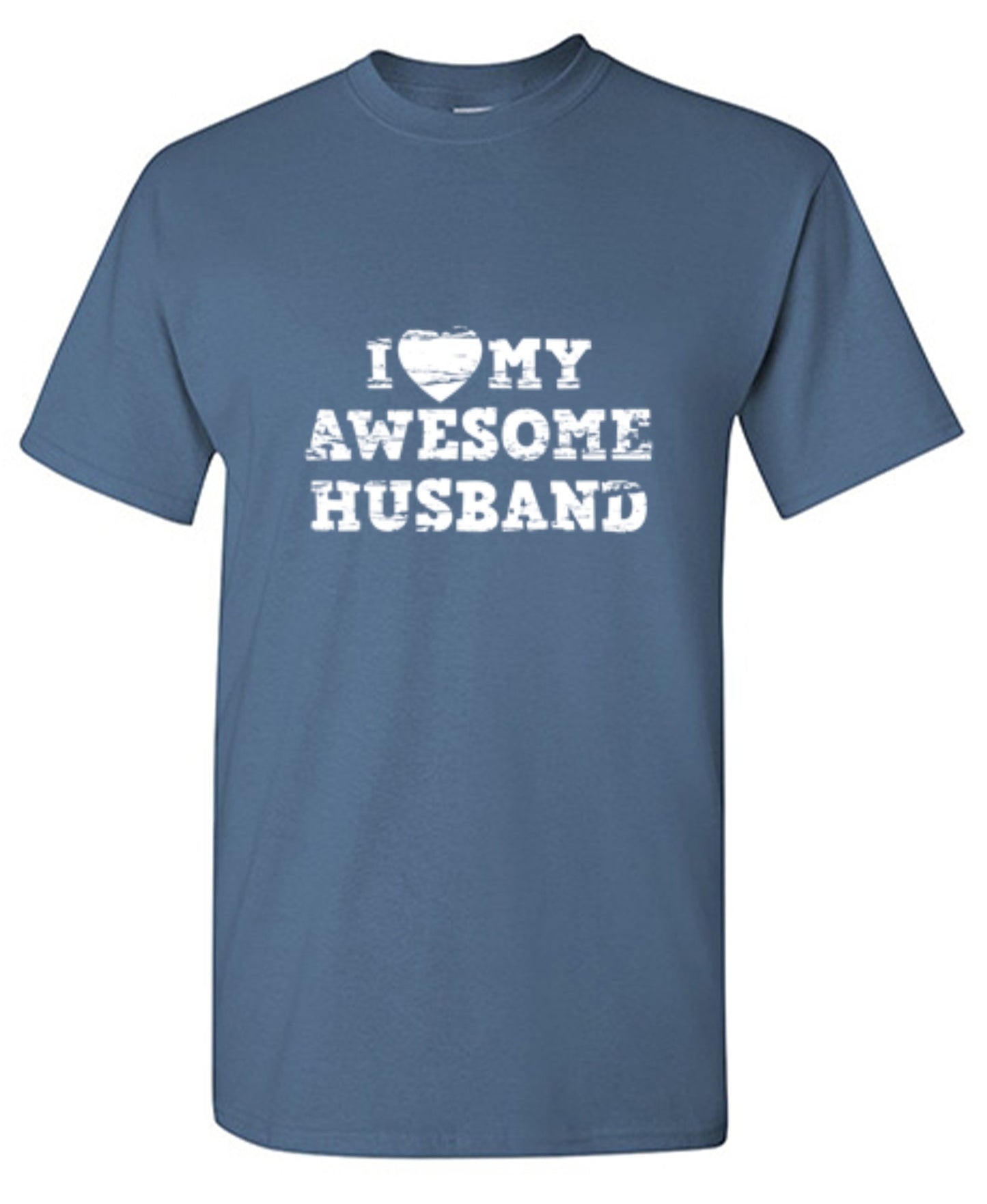 Funny T-Shirts design "I Love My Awesome Husband"