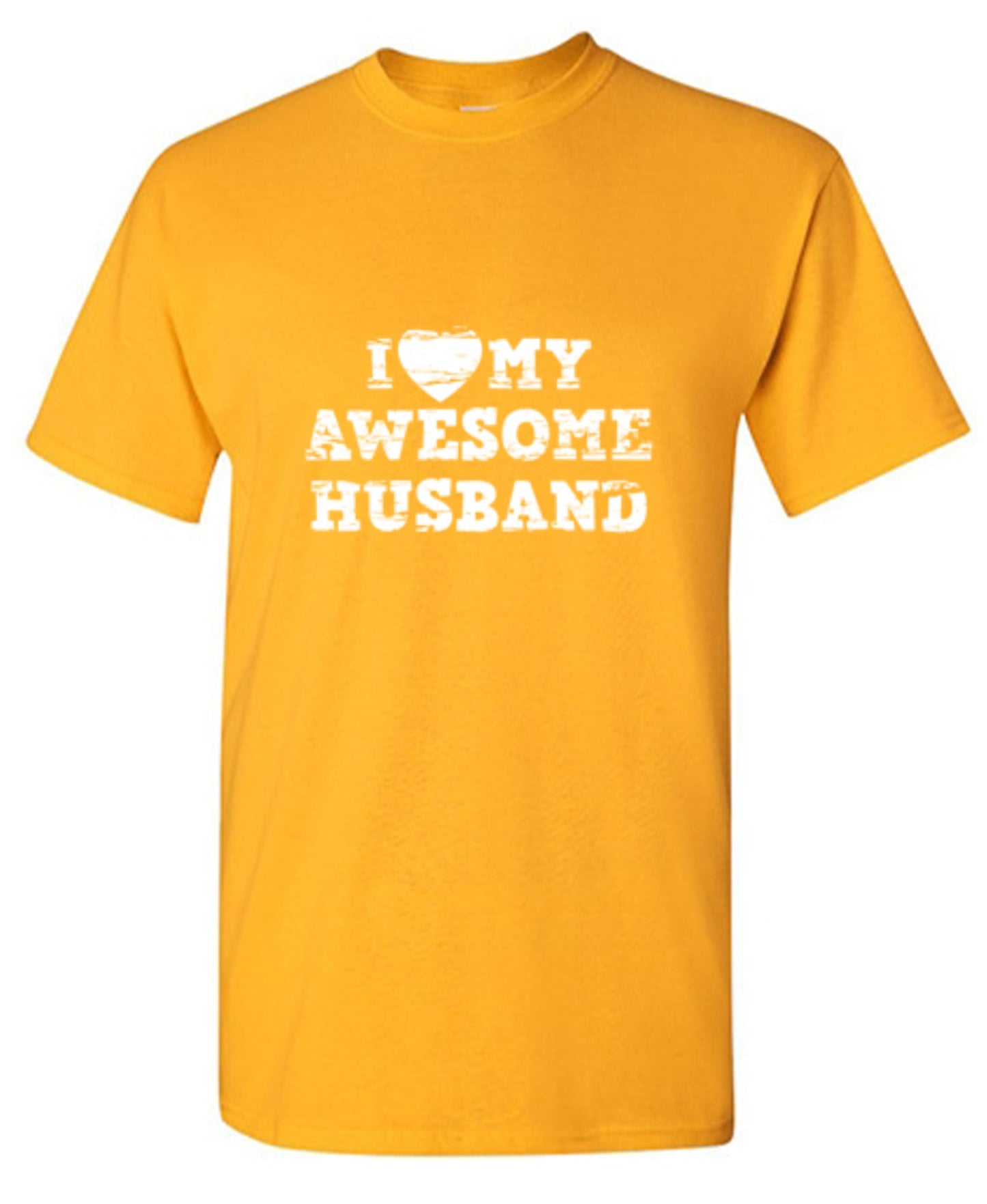 Funny T-Shirts design "I Love My Awesome Husband"