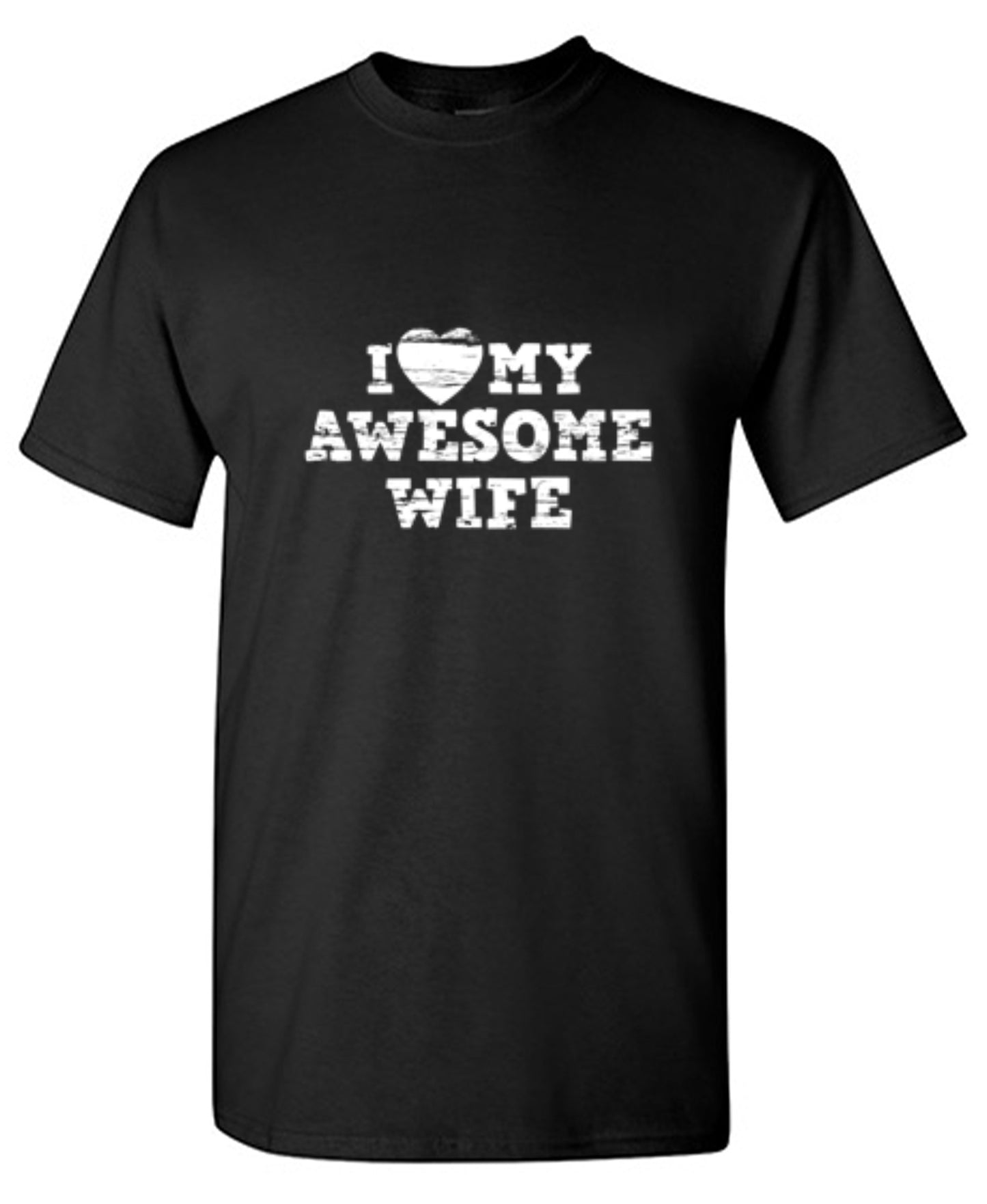 Funny T-Shirts design "I Love My Awesome Wife Shirt"