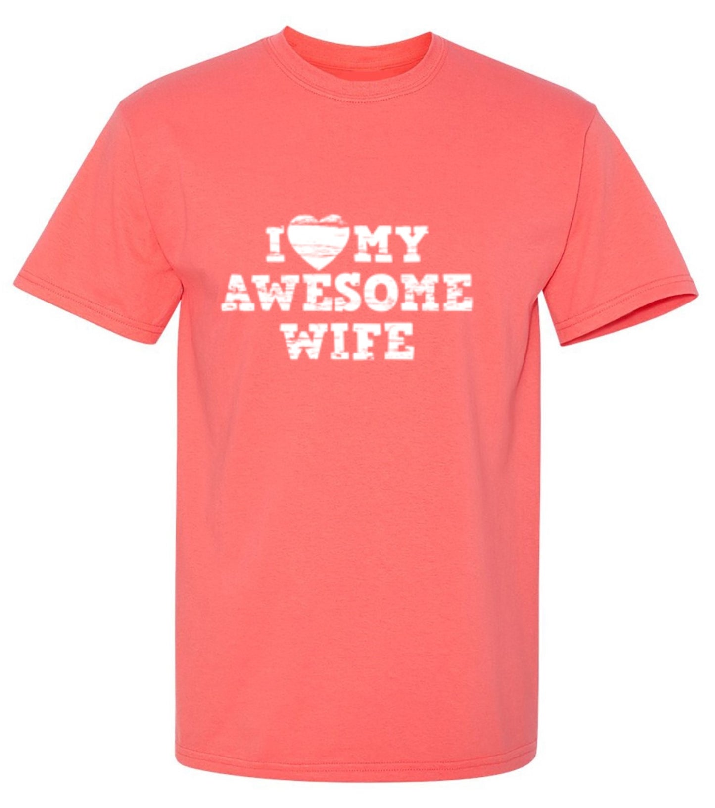 Funny T-Shirts design "I Love My Awesome Wife Shirt - Youth"