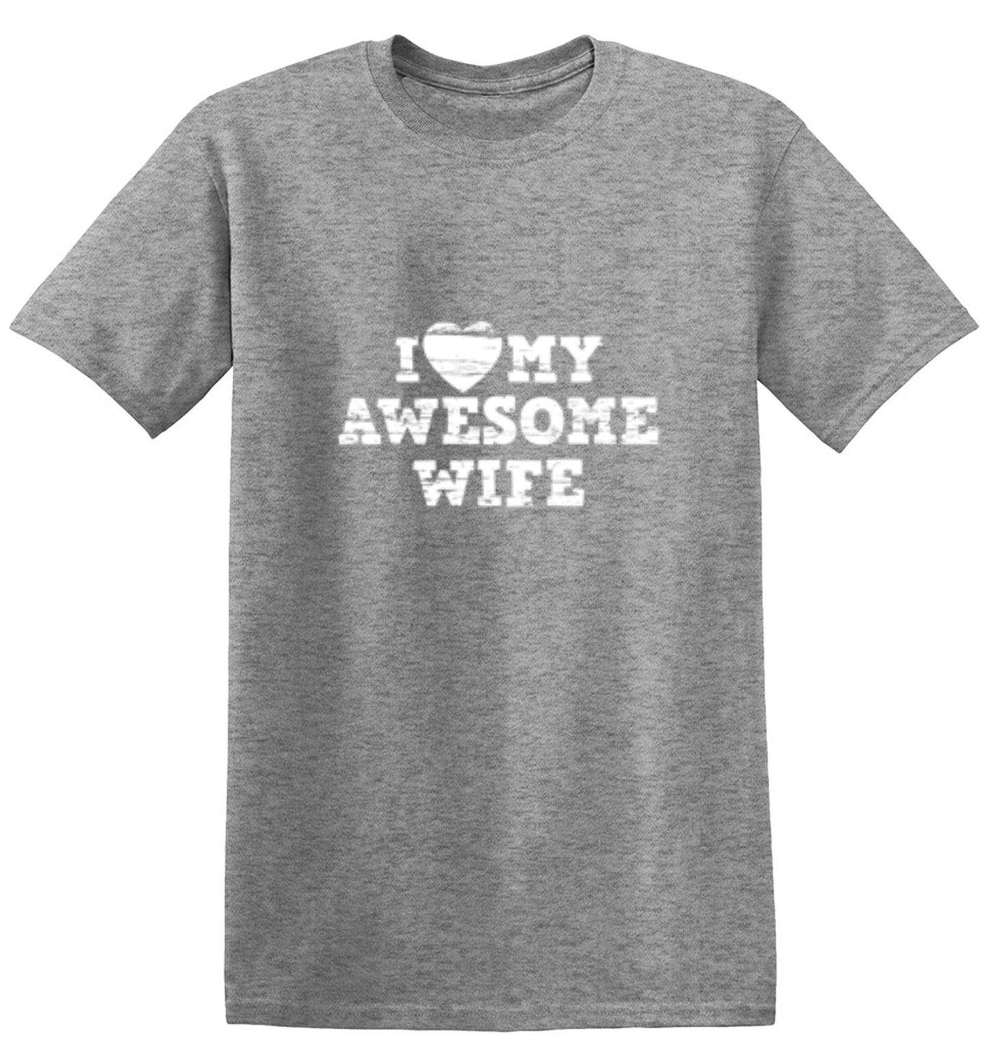 Funny T-Shirts design "I Love My Awesome Wife Shirt - Youth"