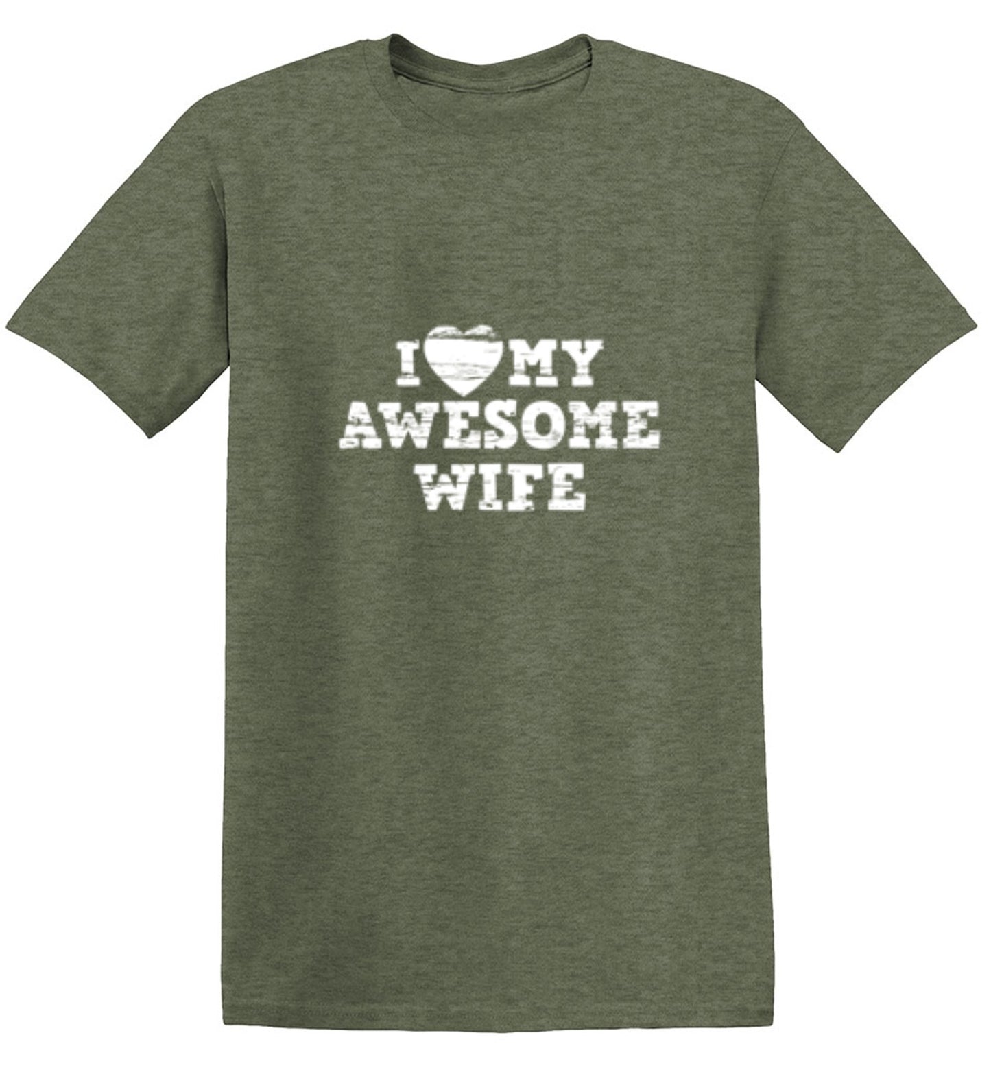 Funny T-Shirts design "I Love My Awesome Wife Shirt - Youth"