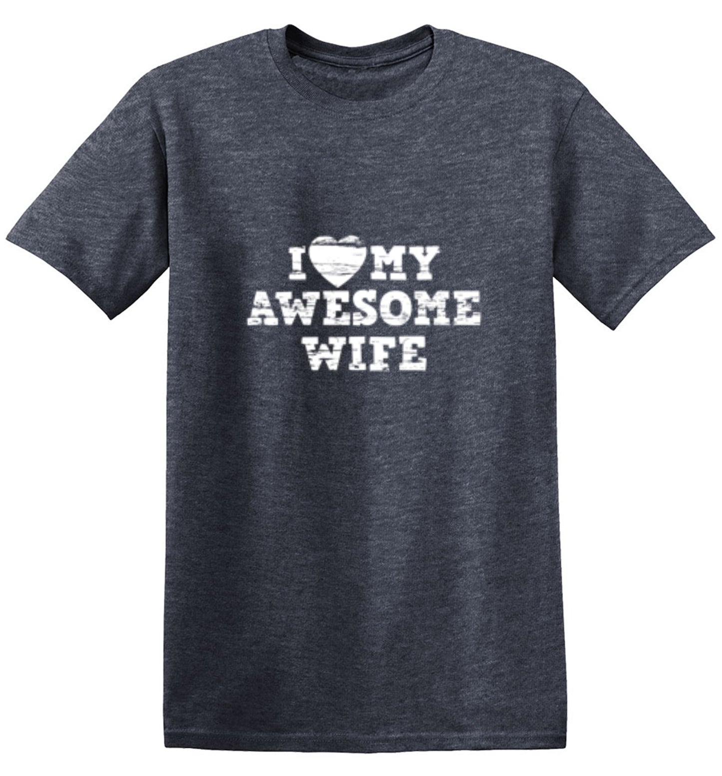 Funny T-Shirts design "I Love My Awesome Wife Shirt - Youth"