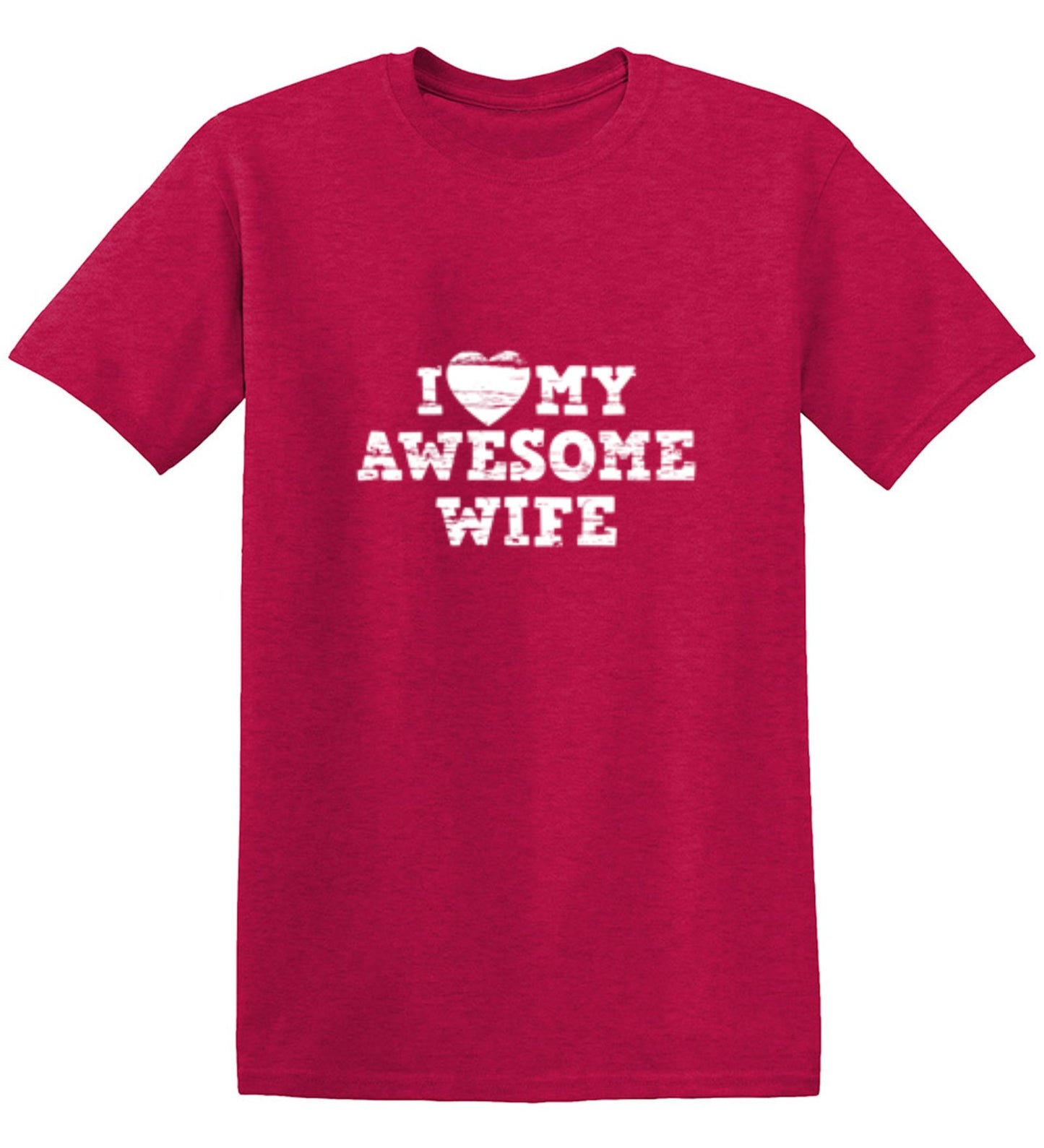 Funny T-Shirts design "I Love My Awesome Wife Shirt - Youth"