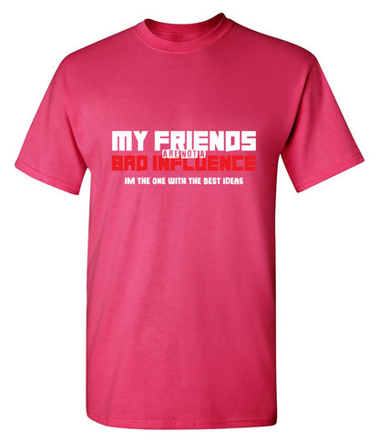 My Friends are not a Bad Influence, I am the One with the Best Ideas - Roadkill T-Shirts