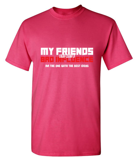 My Friends are not a Bad Influence, I am the One with the Best Ideas - Roadkill T-Shirts