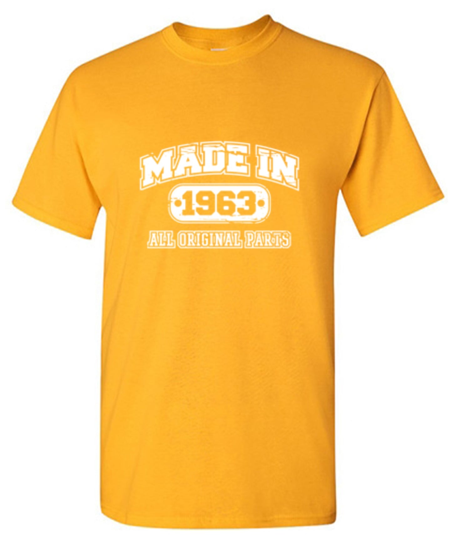 Funny T-Shirts design "Made in 1963 All Original Parts - Youth"
