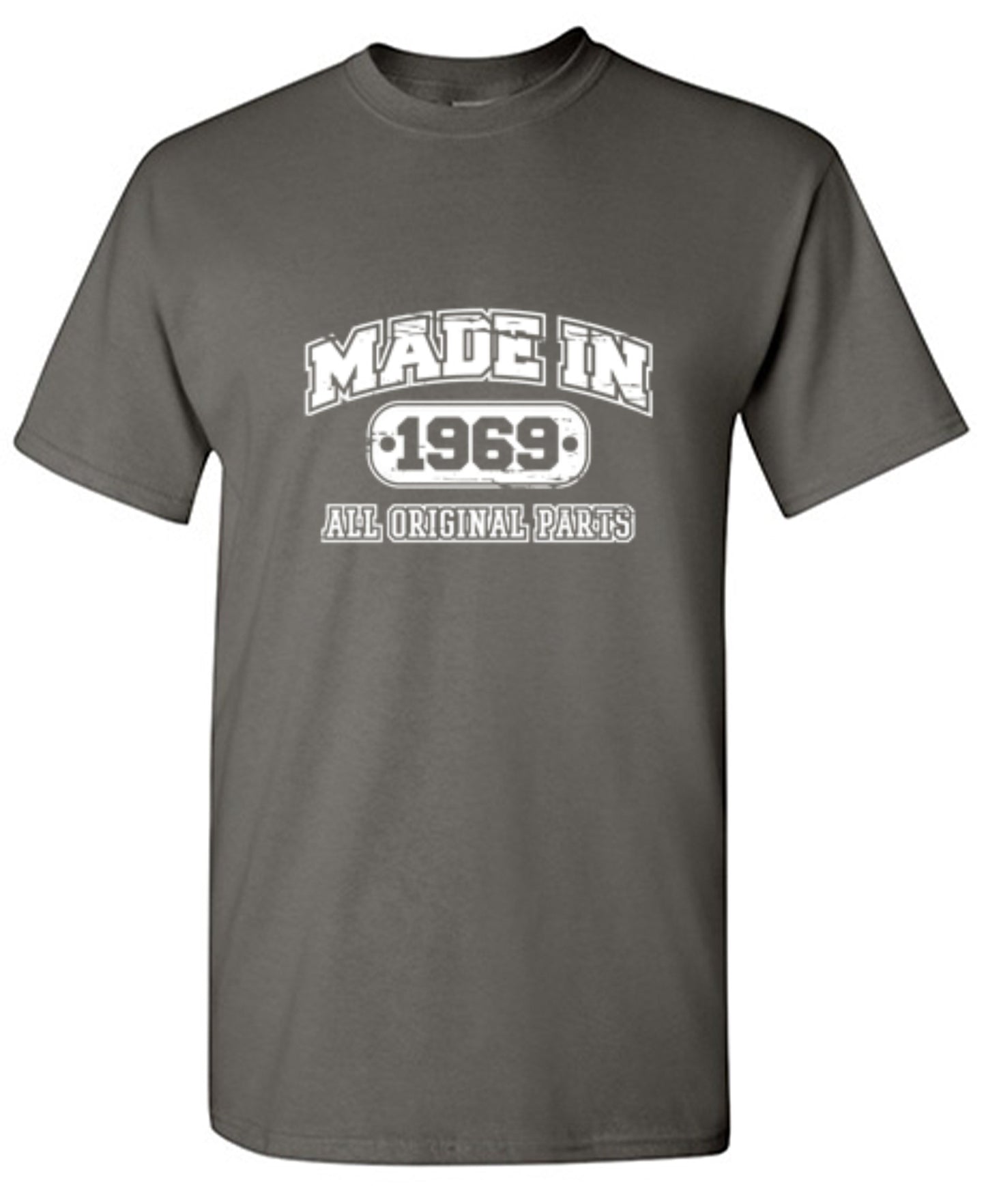 Funny T-Shirts design "Made in 1969 All Original Parts - Tall Tee"