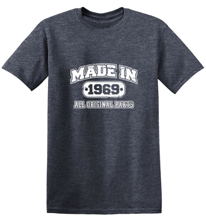 Funny T-Shirts design "Made in 1969 All Original Parts"