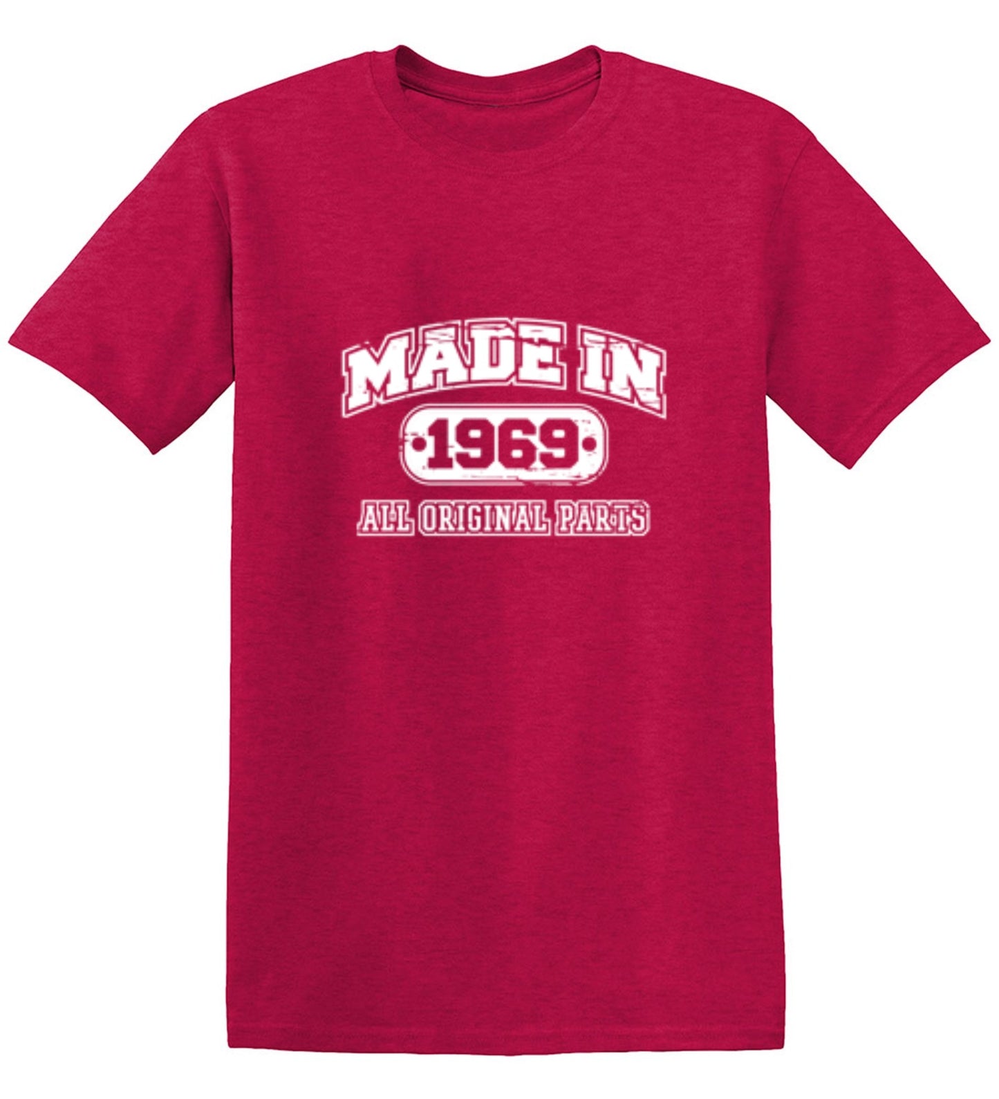 Funny T-Shirts design "Made in 1969 All Original Parts - Tall Tee"
