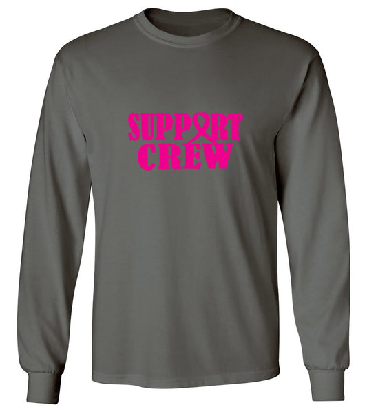 Funny T-Shirts design "Support Crew Tee - Long Sleeve"