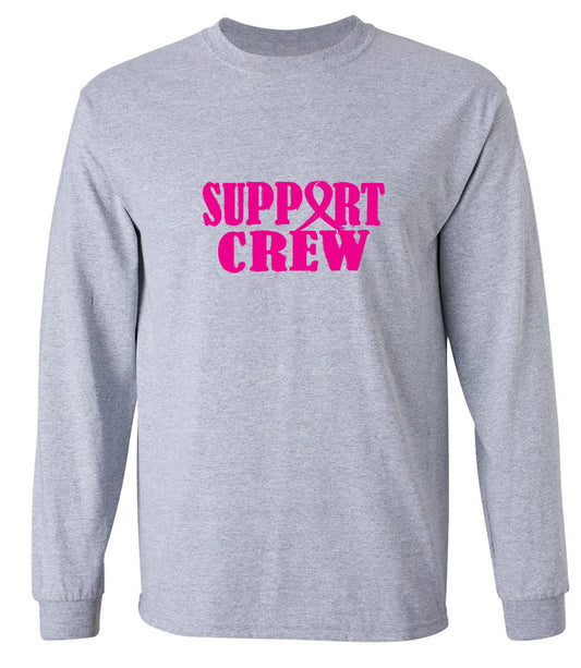 Funny T-Shirts design "Support Crew Tee - Long Sleeve"