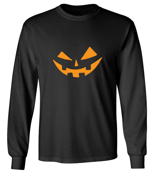 Funny T-Shirts design "Pumpkin Smile Tee - Long Sleeve"