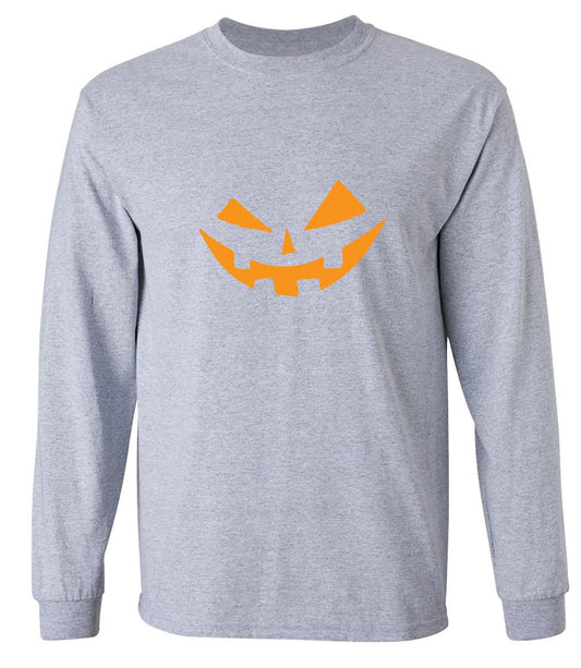 Funny T-Shirts design "Pumpkin Smile Tee - Long Sleeve"