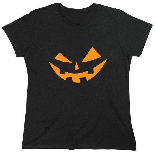 Funny T-Shirts design "Pumpkin Smile Tee - Womens"