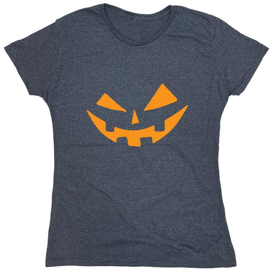 Funny T-Shirts design "Pumpkin Smile Tee - Womens"