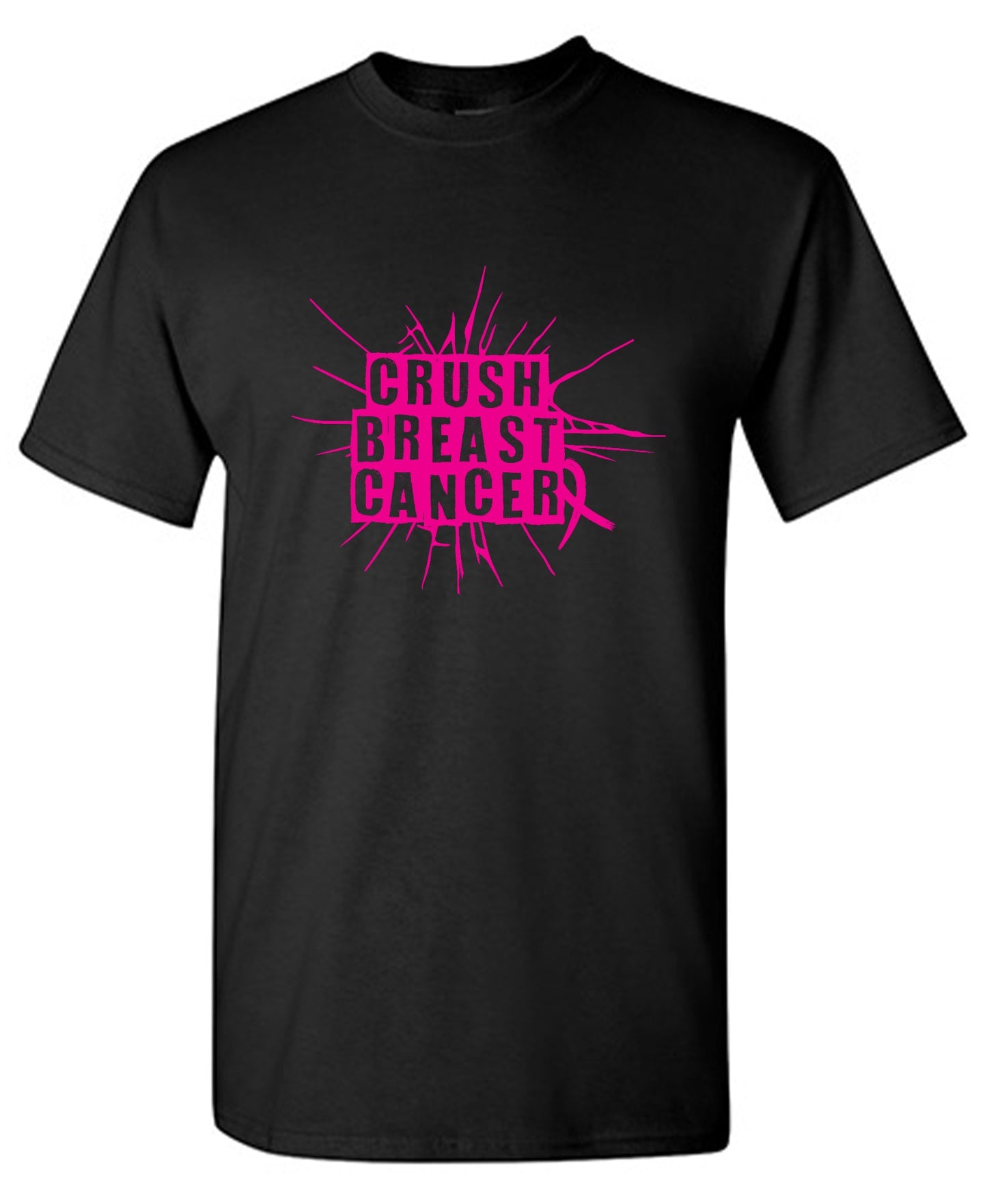Funny T-Shirts design "Crush Breast Cancer, T Shirt - Tall Tee"