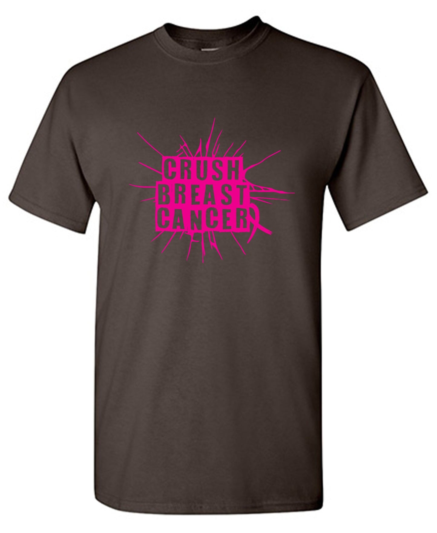 Funny T-Shirts design "Crush Breast Cancer, T Shirt - Tall Tee"