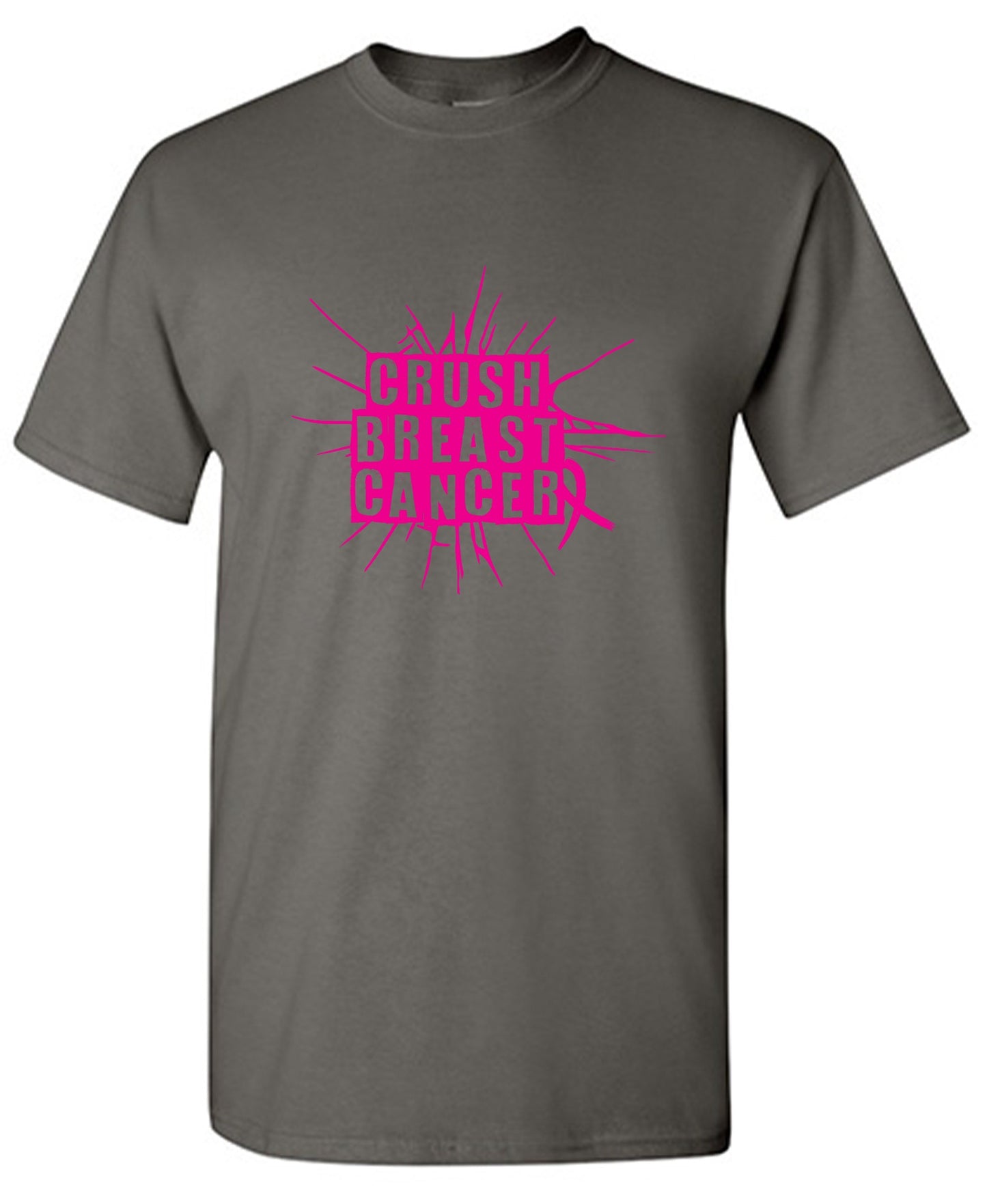 Funny T-Shirts design "Crush Breast Cancer, T Shirt - Tall Tee"