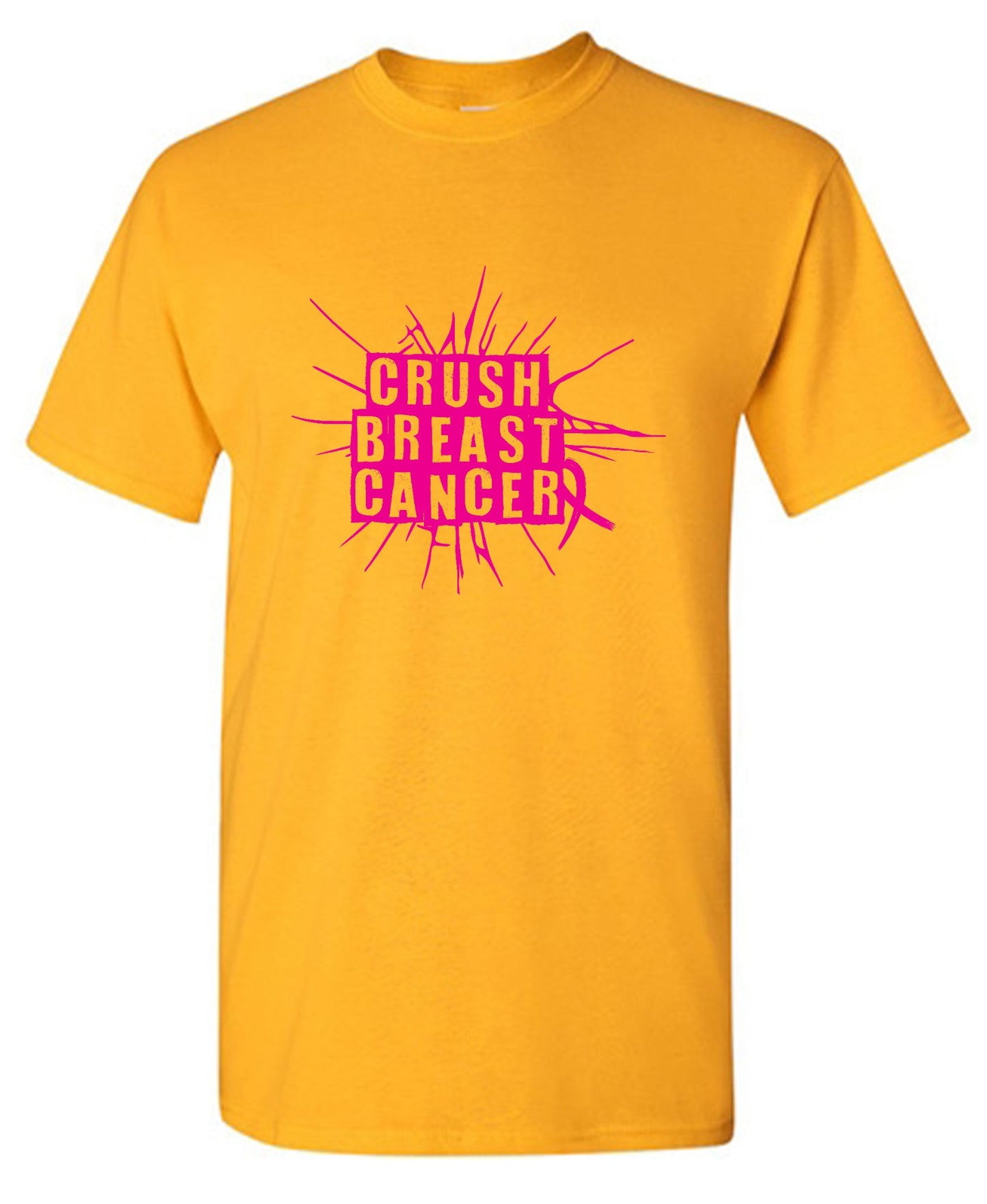 Funny T-Shirts design "Crush Breast Cancer, T Shirt - Tall Tee"