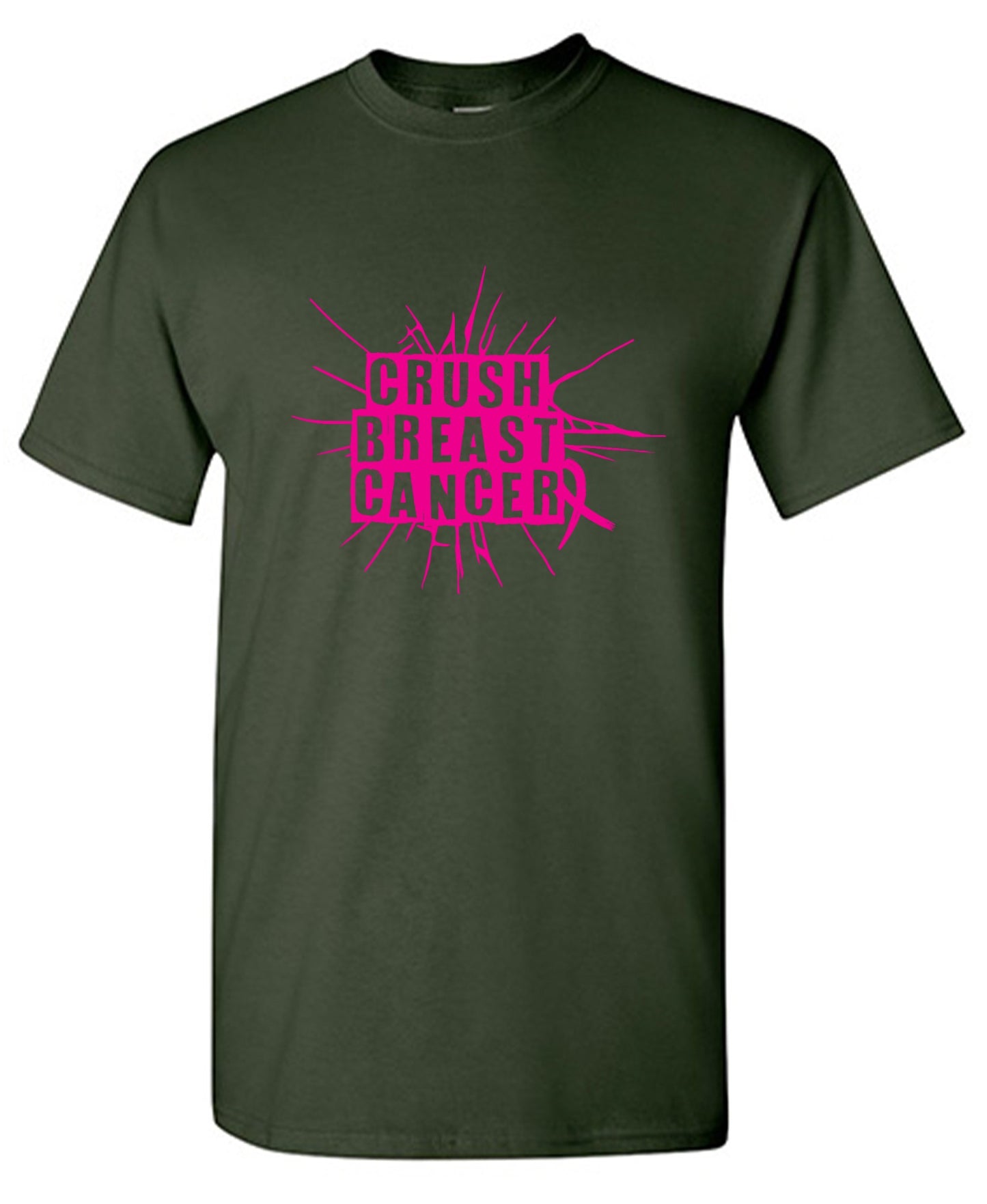 Funny T-Shirts design "Crush Breast Cancer, T Shirt - Tall Tee"