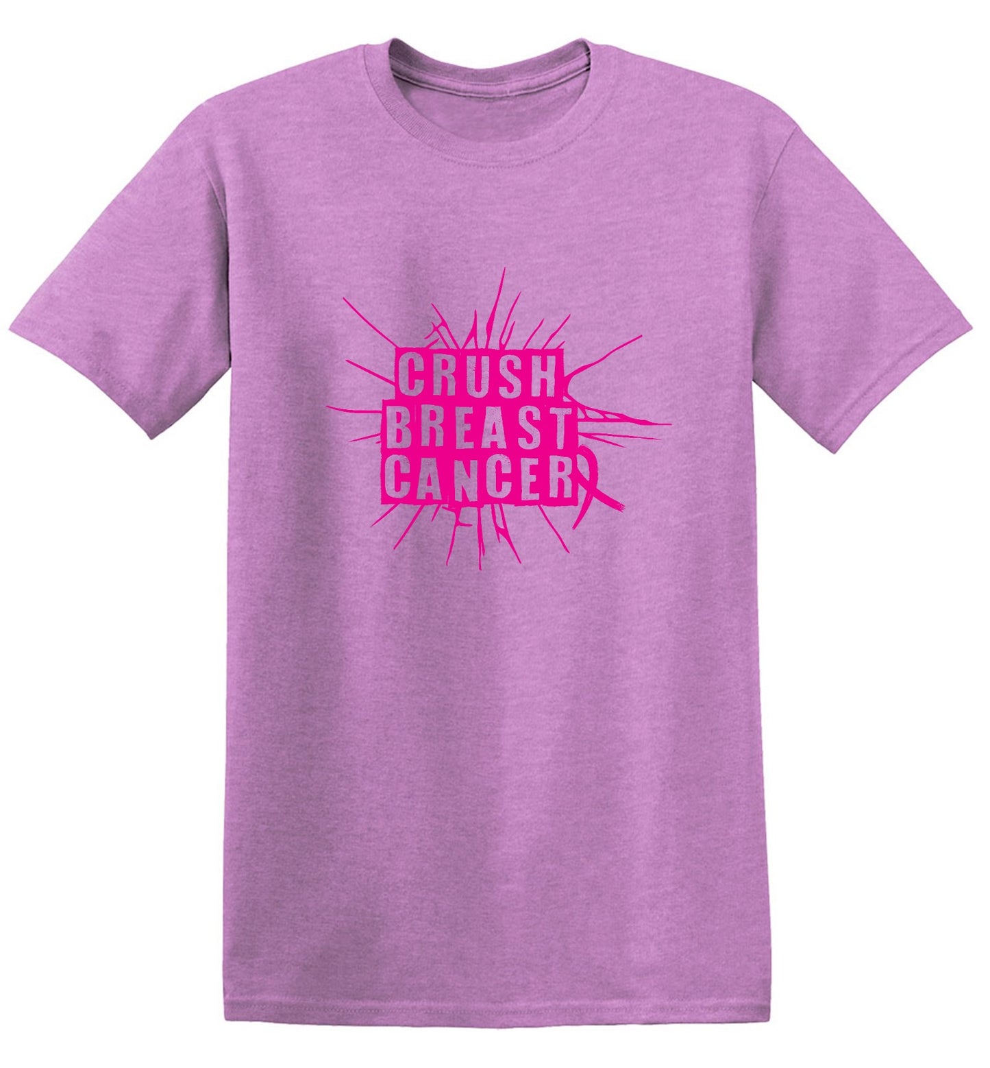 Funny T-Shirts design "Crush Breast Cancer, T Shirt - Tall Tee"