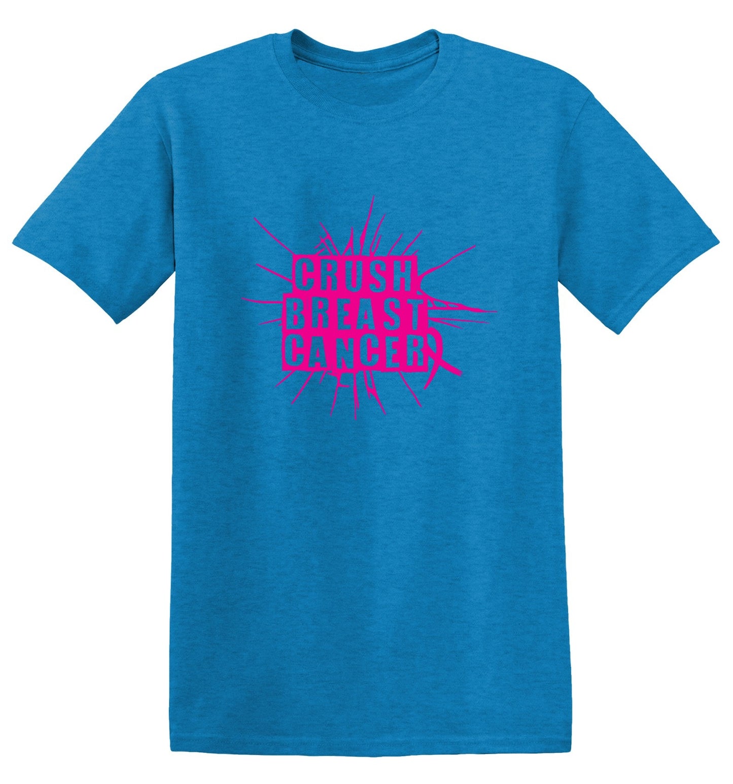 Funny T-Shirts design "Crush Breast Cancer, T Shirt - Tall Tee"
