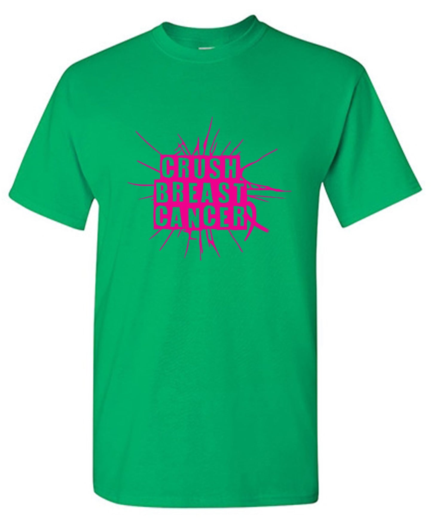 Funny T-Shirts design "Crush Breast Cancer, T Shirt - Tall Tee"