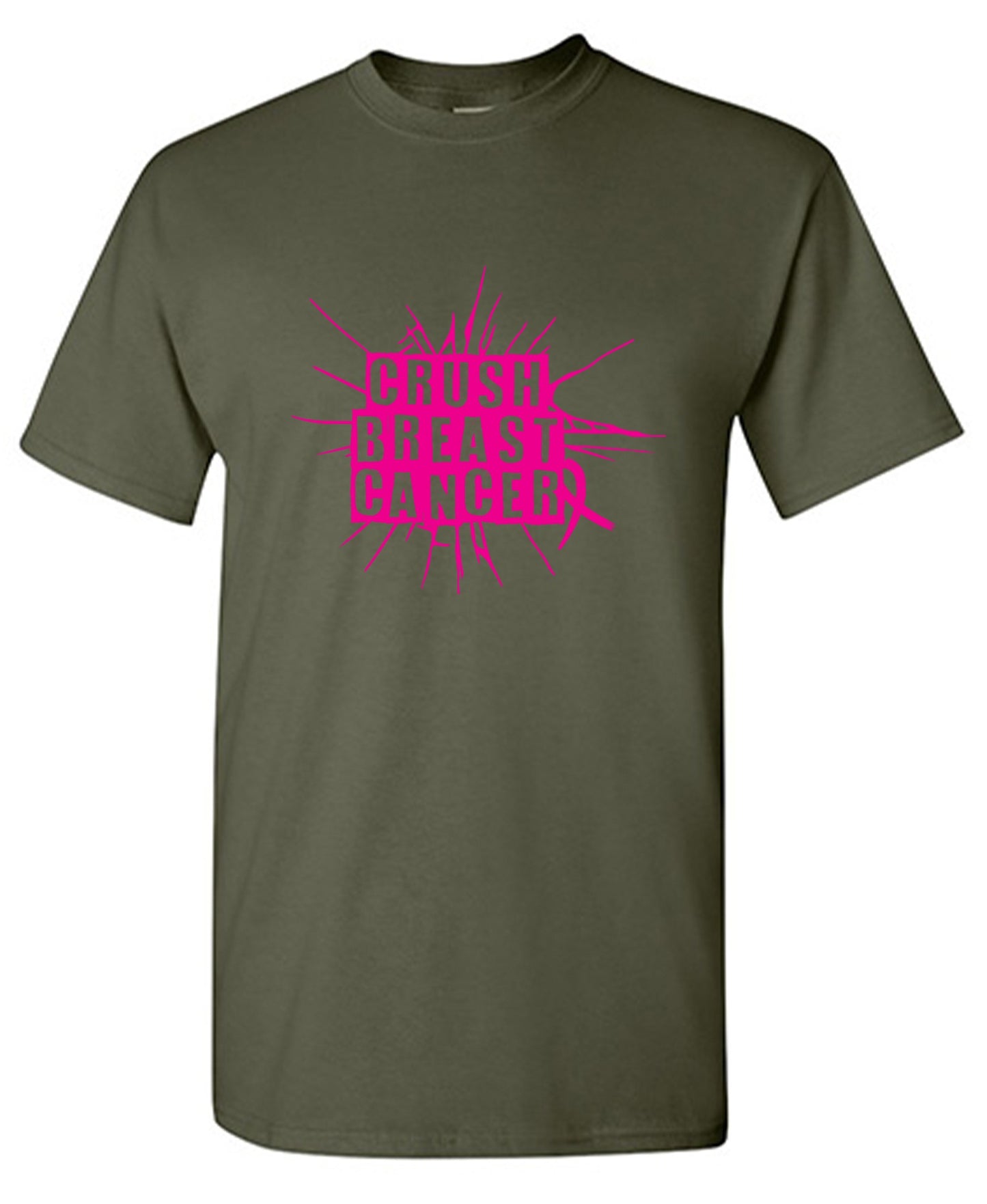 Funny T-Shirts design "Crush Breast Cancer, T Shirt - Tall Tee"