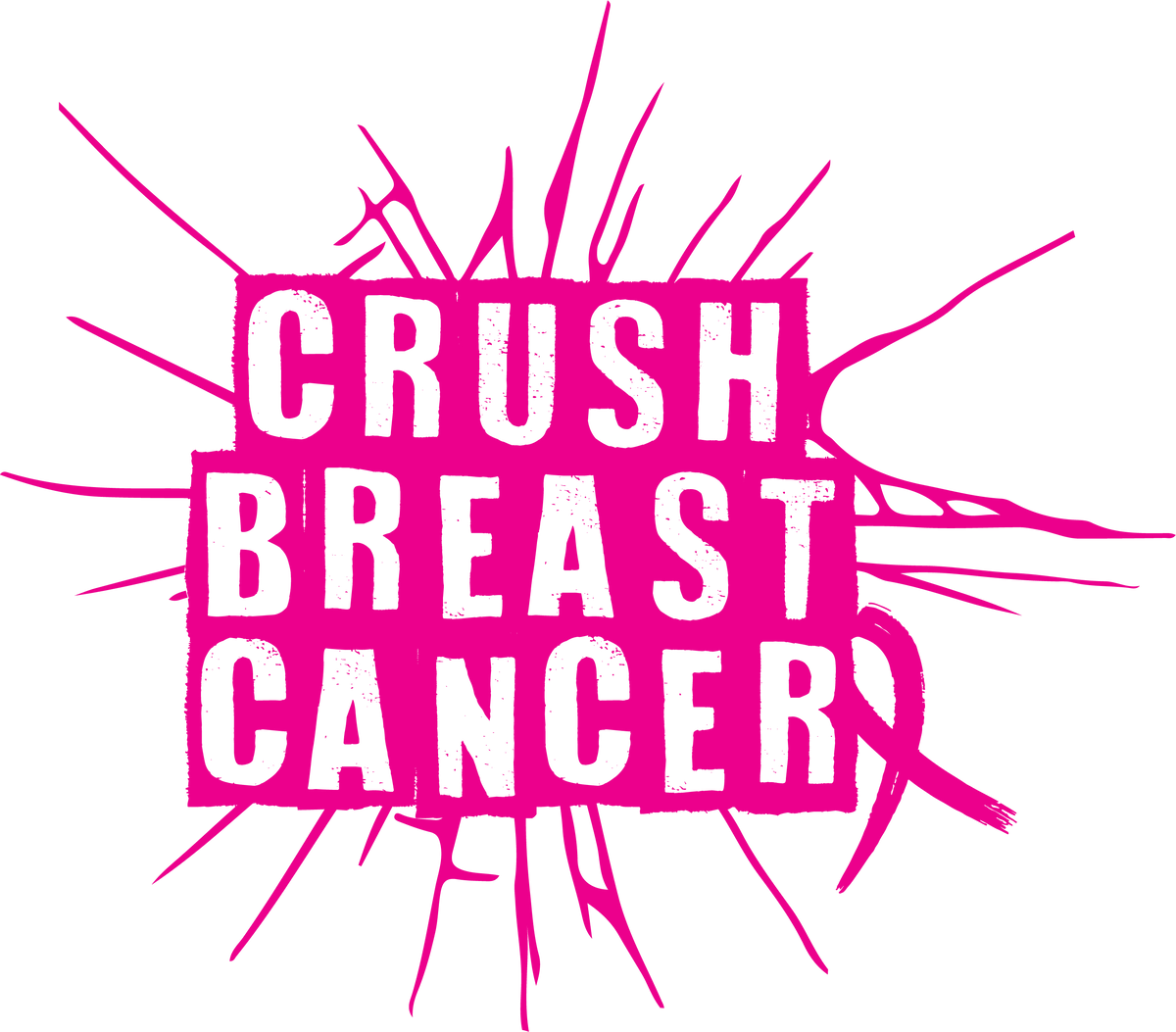 Funny T-Shirts design "Crush Breast Cancer, T Shirt"