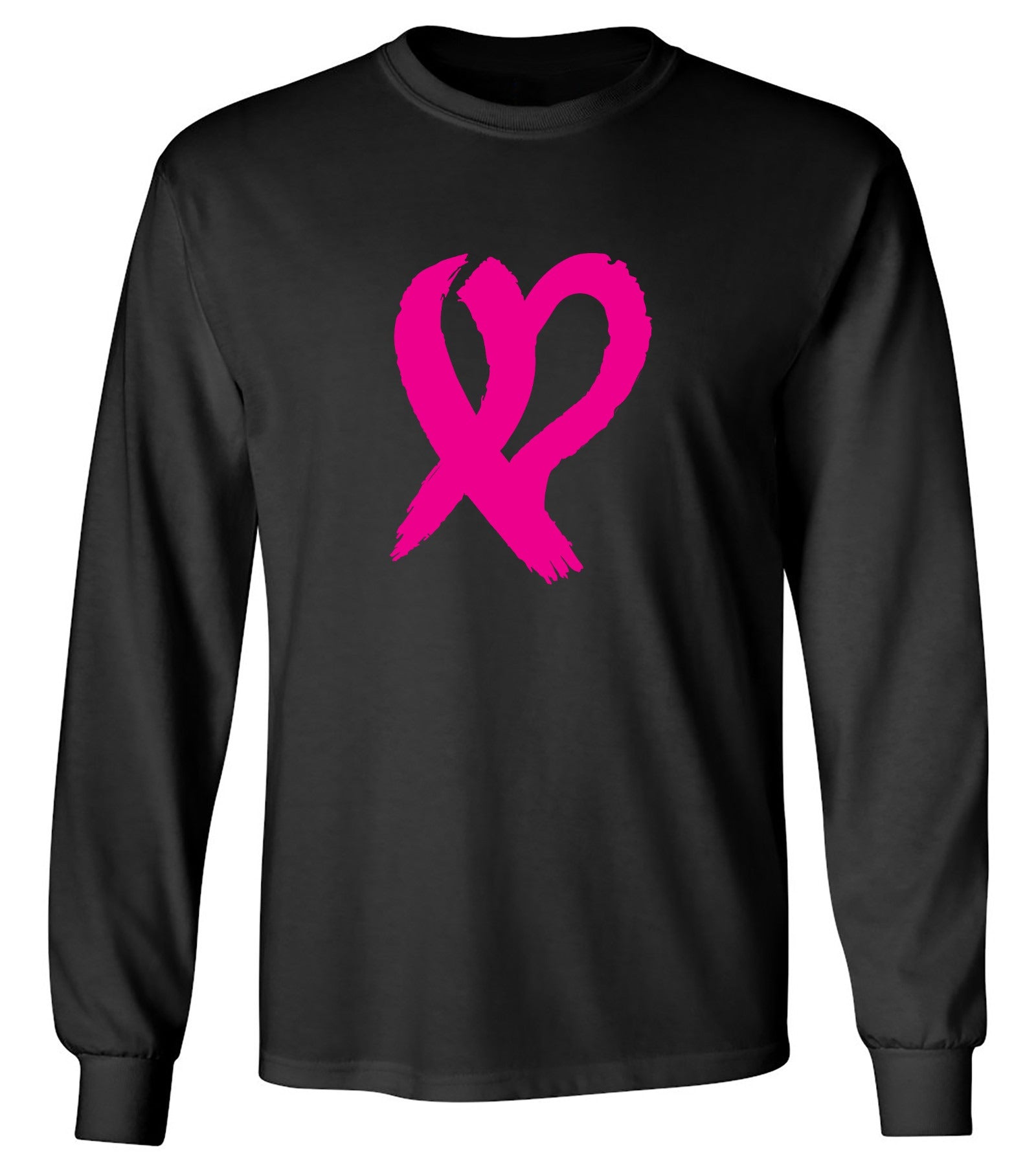 Funny T-Shirts design "Heart Ribbon T Shirt - Long Sleeve"