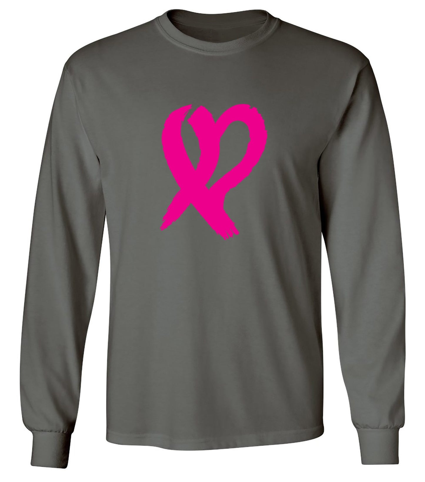 Funny T-Shirts design "Heart Ribbon T Shirt - Long Sleeve"
