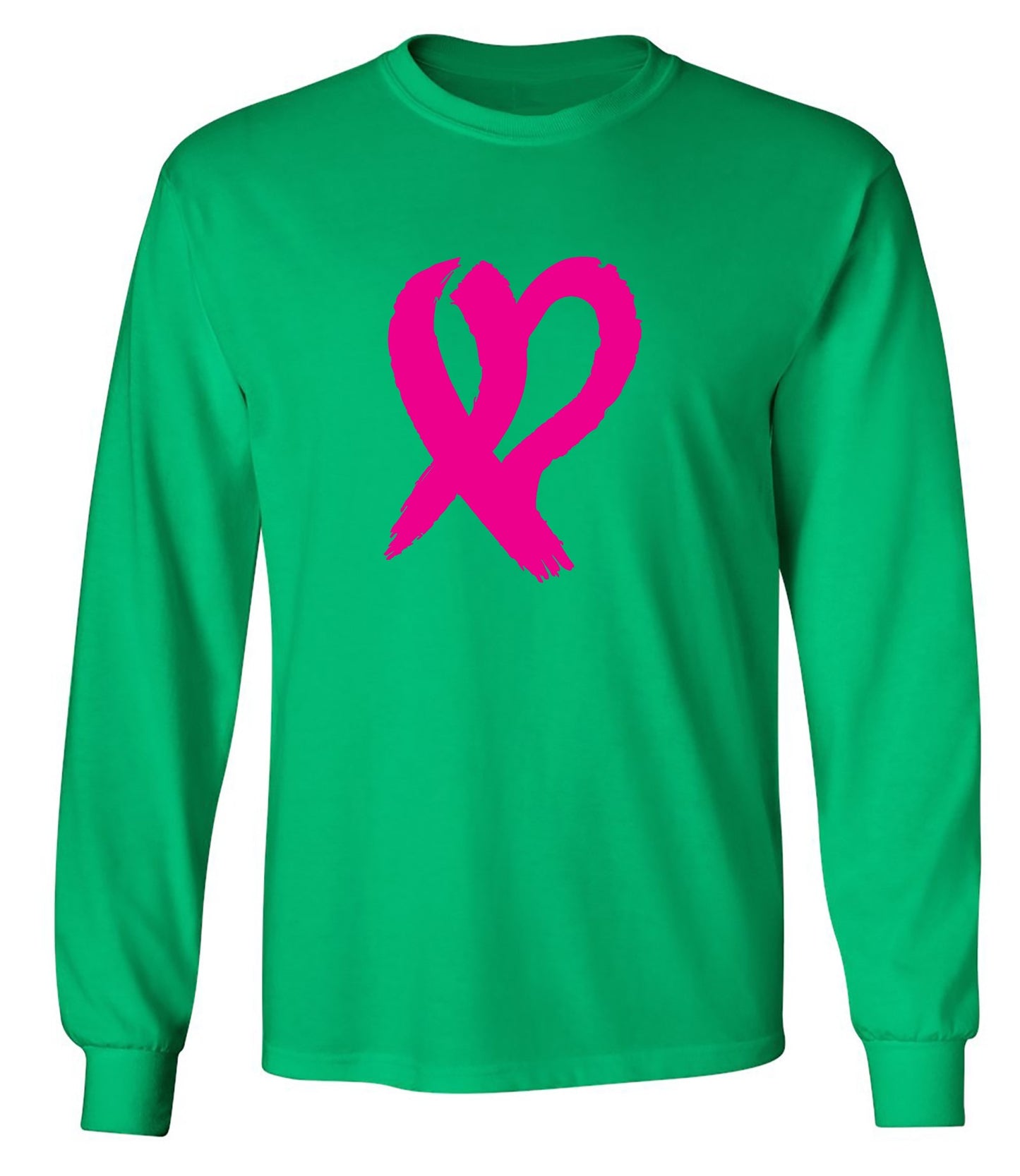 Funny T-Shirts design "Heart Ribbon T Shirt - Long Sleeve"