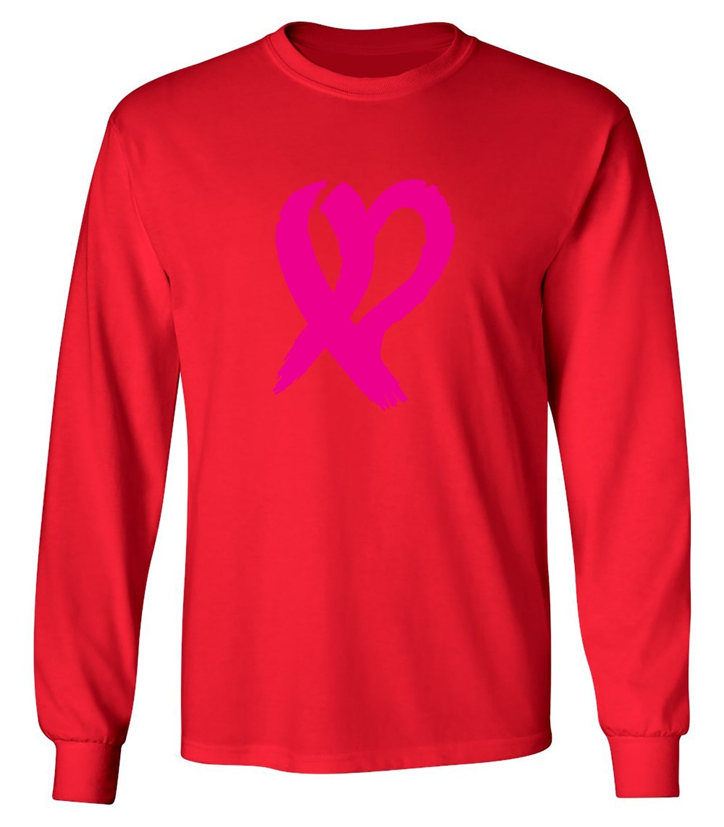 Funny T-Shirts design "Heart Ribbon T Shirt - Long Sleeve"
