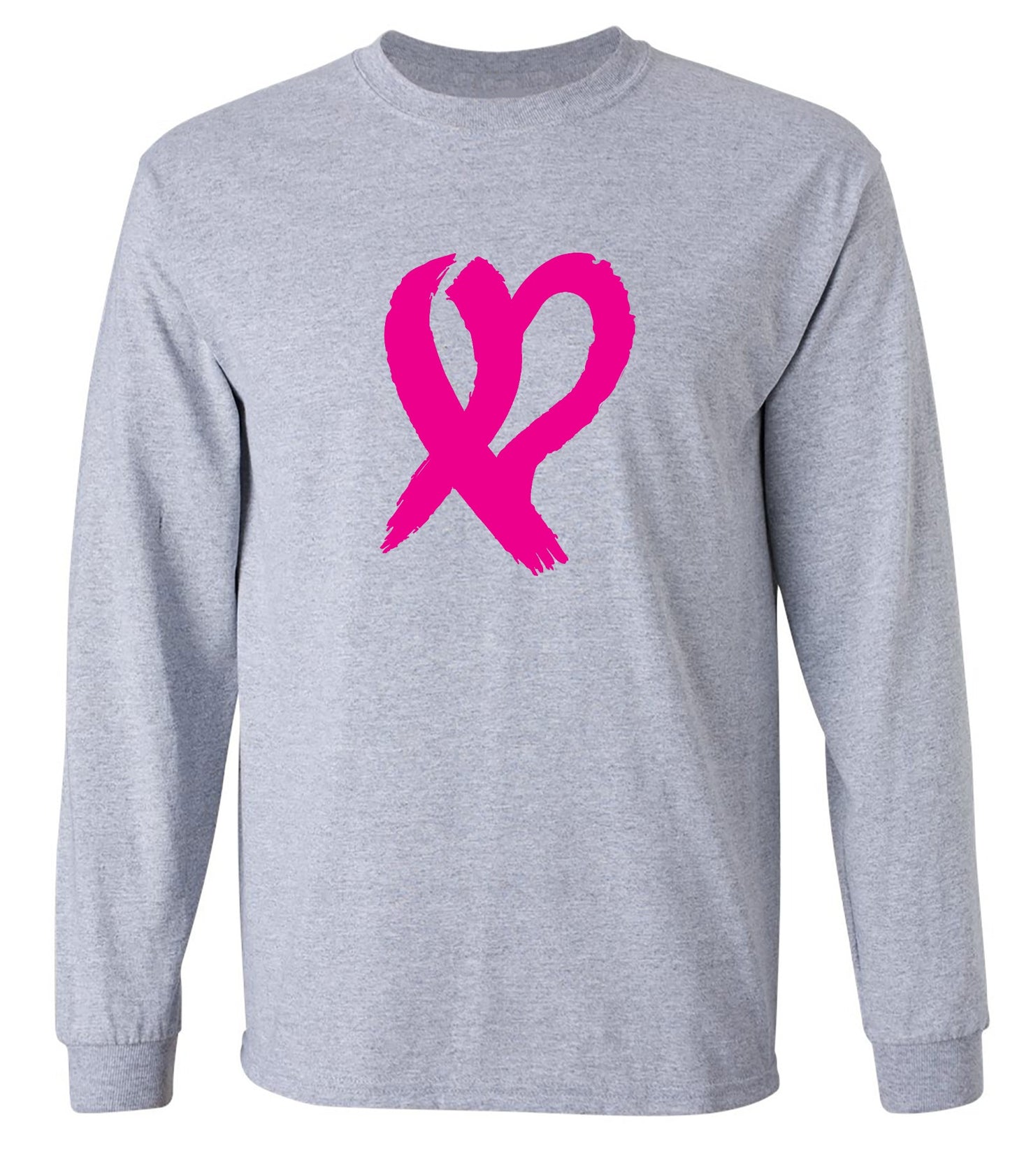 Funny T-Shirts design "Heart Ribbon T Shirt - Long Sleeve"