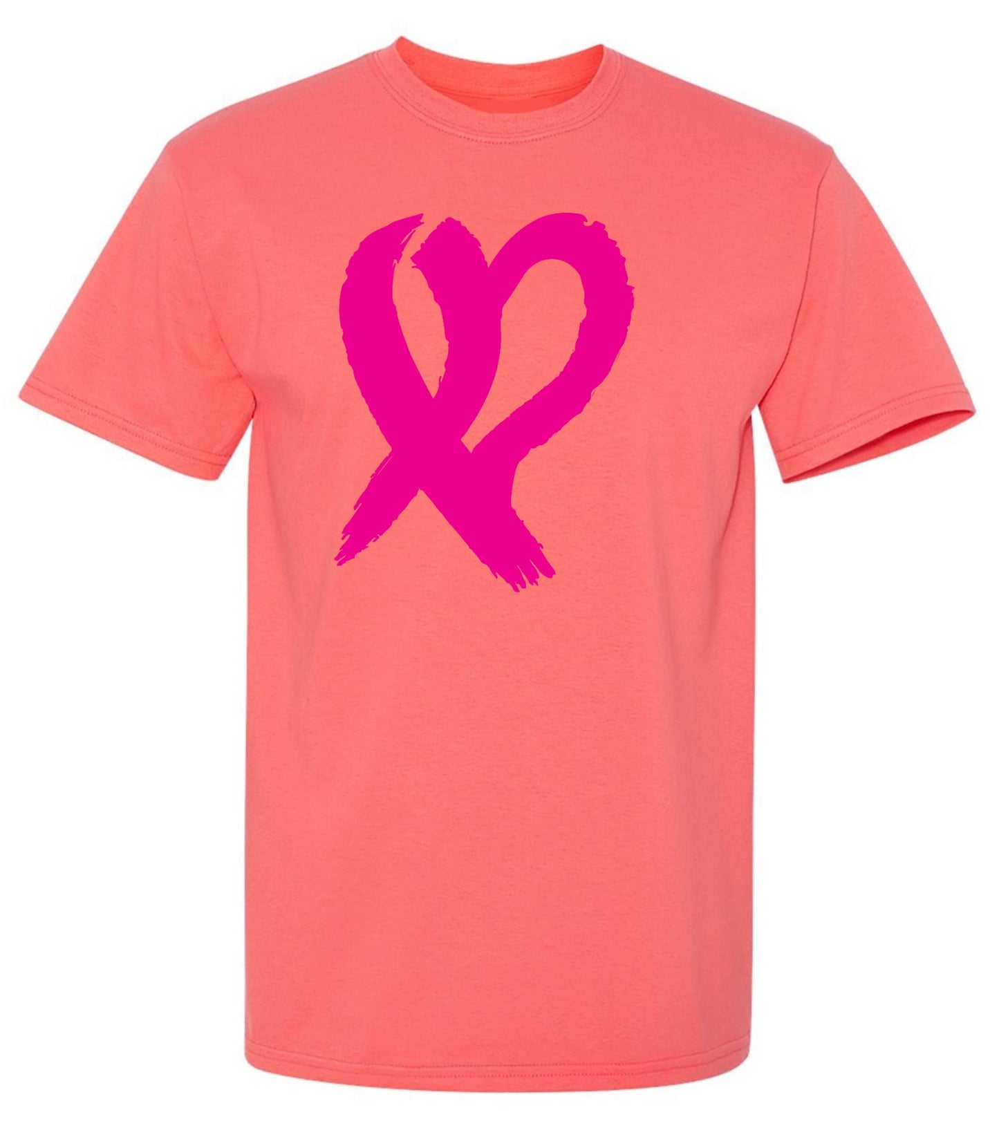 Funny T-Shirts design "Heart Ribbon T Shirt - Ring Spun Tee"