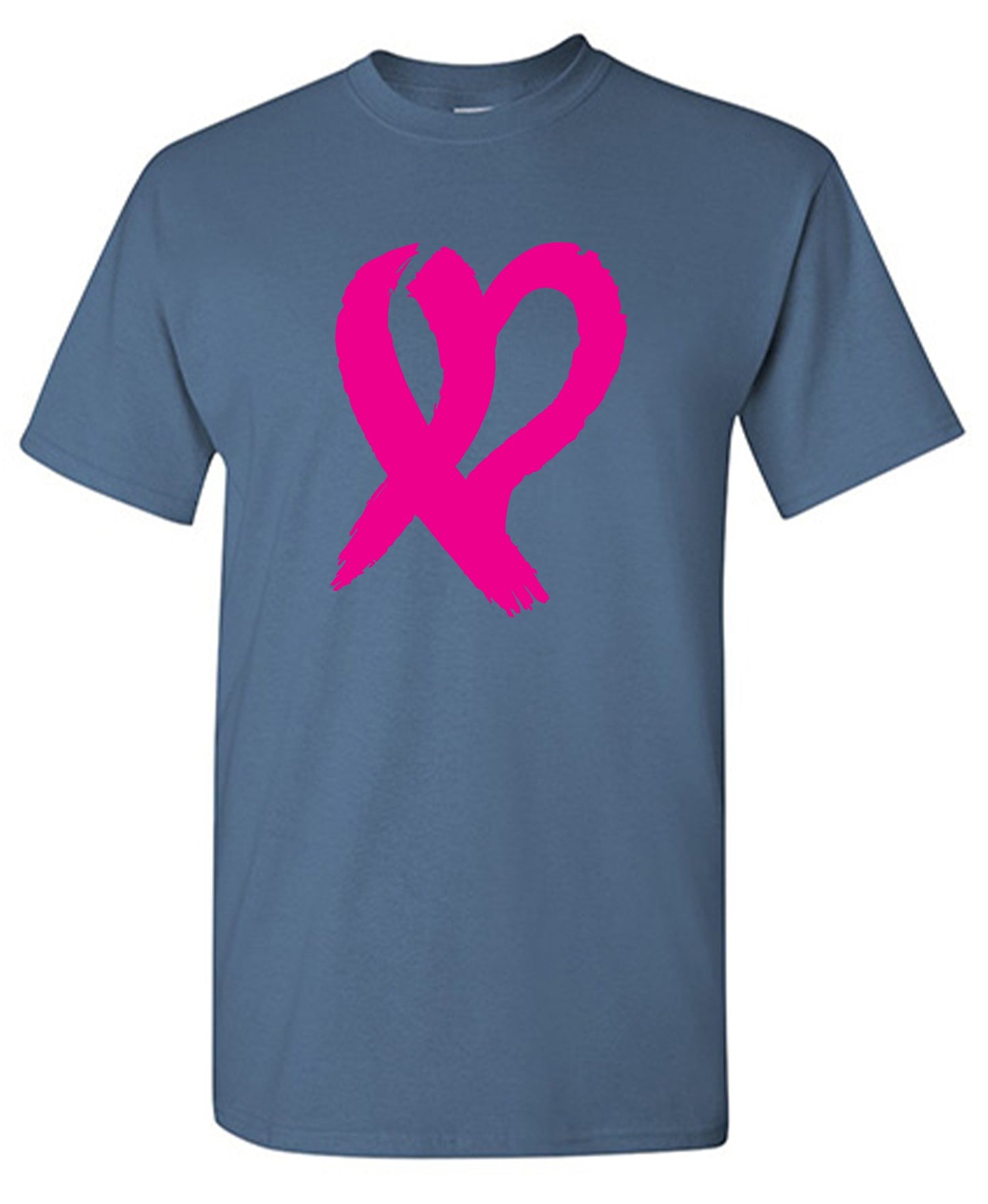 Funny T-Shirts design "Heart Ribbon T Shirt - Ring Spun Tee"