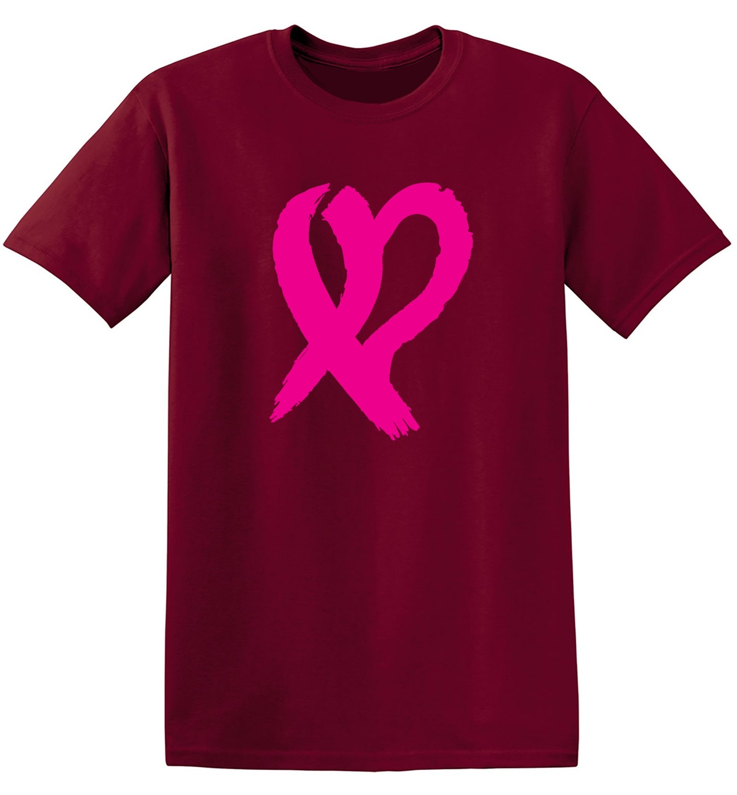Funny T-Shirts design "Heart Ribbon T Shirt - Ring Spun Tee"