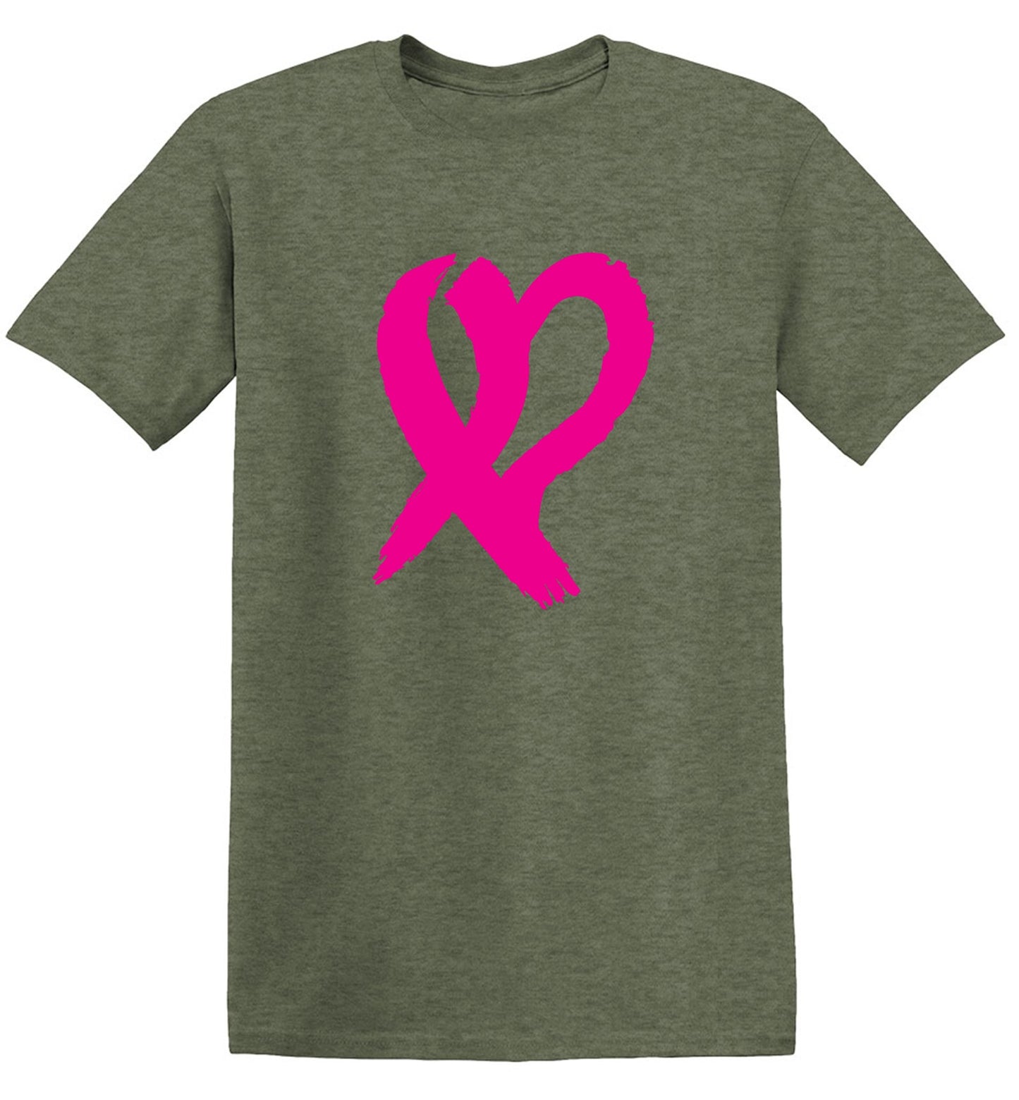 Funny T-Shirts design "Heart Ribbon T Shirt - Ring Spun Tee"