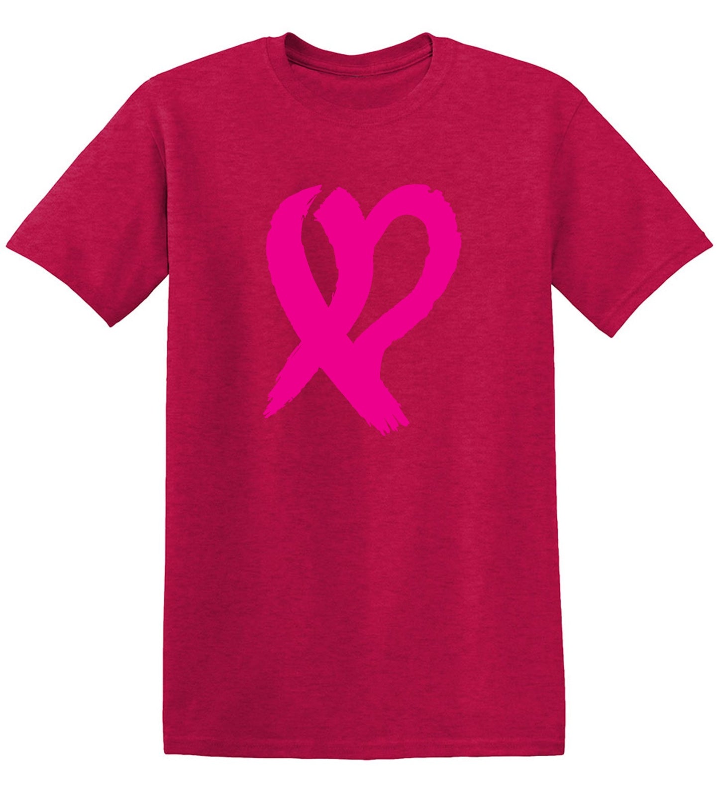 Funny T-Shirts design "Heart Ribbon T Shirt - Ring Spun Tee"