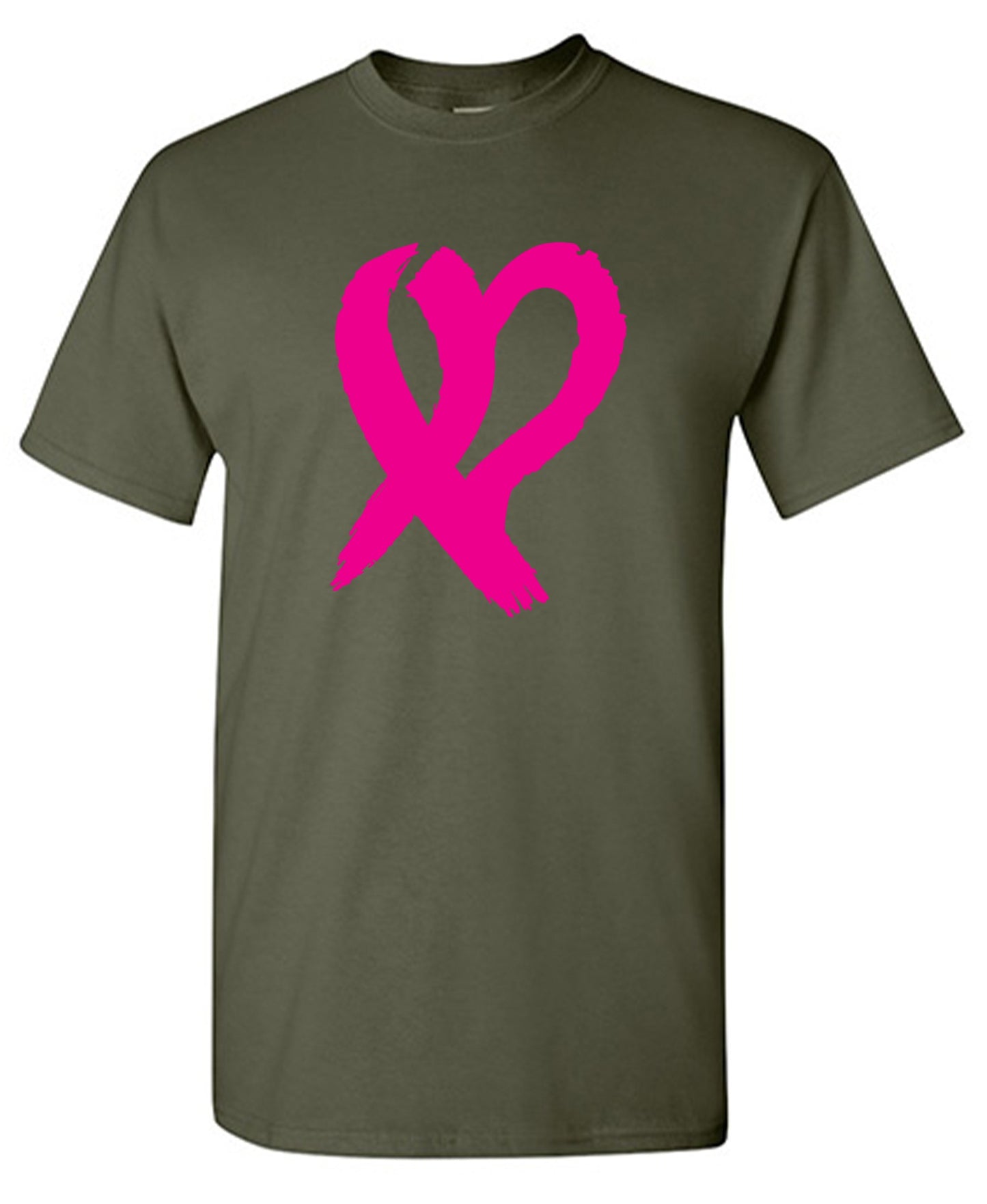 Funny T-Shirts design "Heart Ribbon T Shirt - Ring Spun Tee"