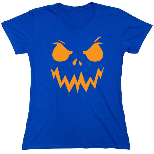 Funny T-Shirts design "Mean Pumpkin Tee - Womens"