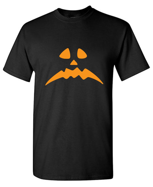 Funny T-Shirts design "Pumpkin Frown T-Shirt"